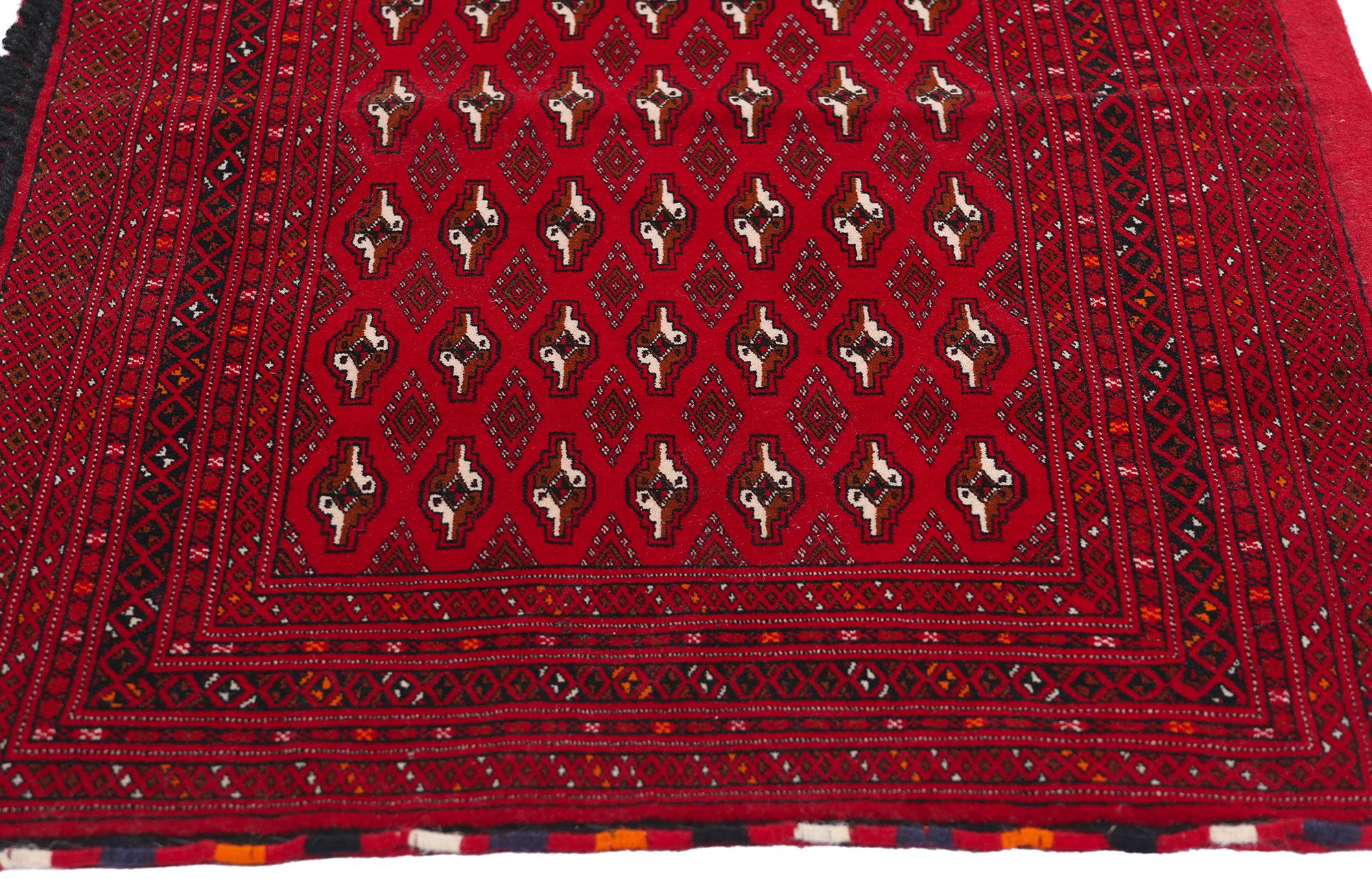 Vintage Persisch Turkoman Tekke Teppich (Handgeknüpft) im Angebot