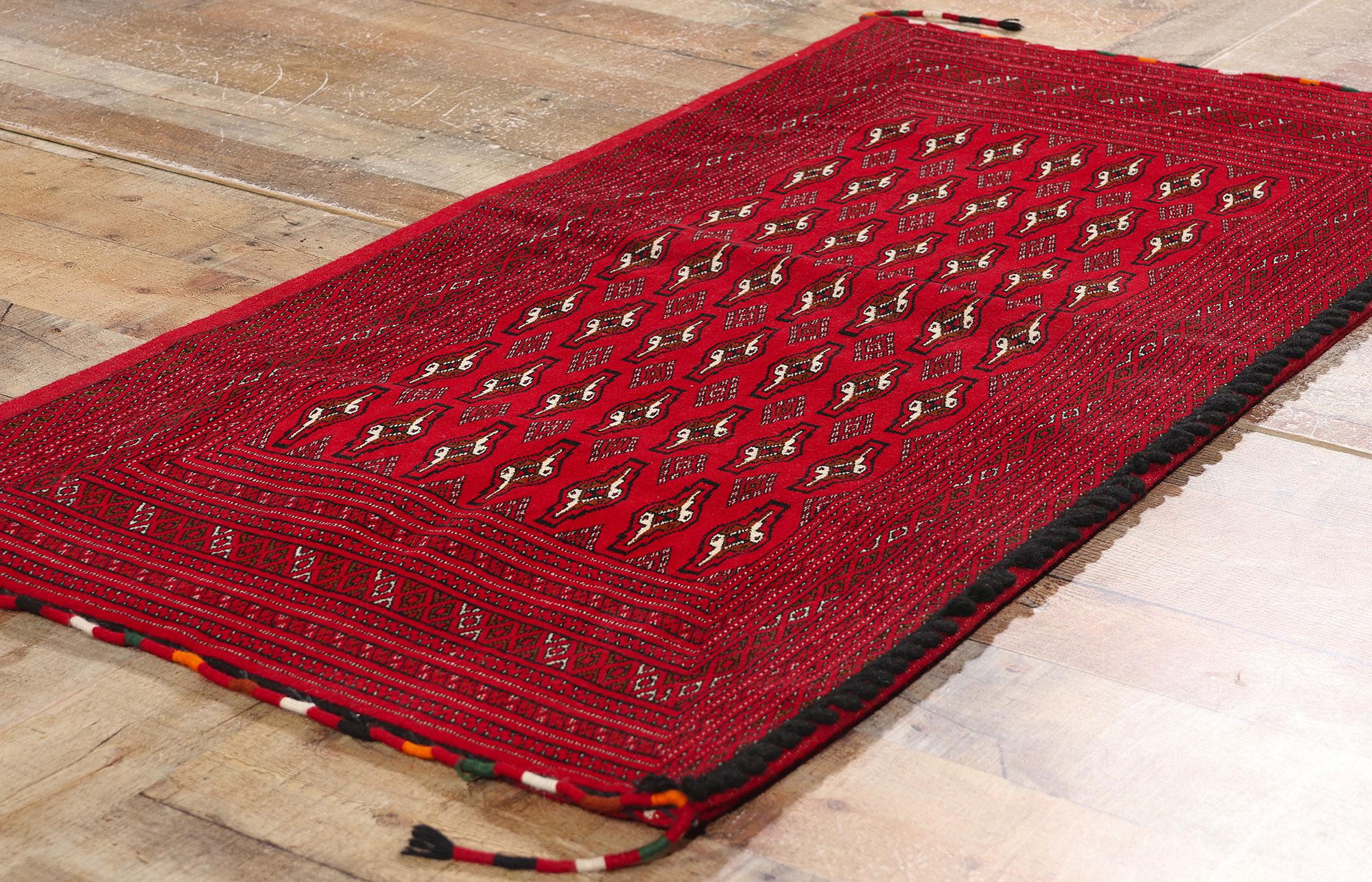 Vintage Persisch Turkoman Tekke Teppich (Wolle) im Angebot
