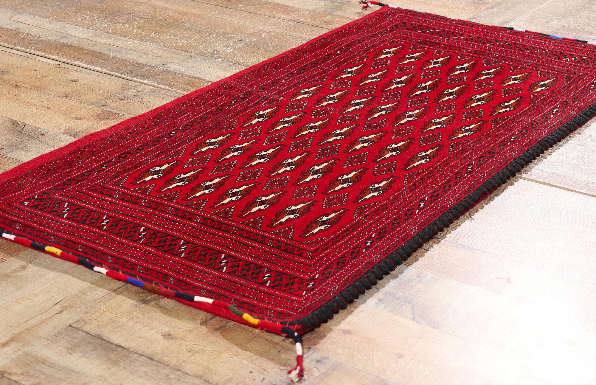 Vintage Persisch Turkoman Tekke Teppich (Wolle) im Angebot