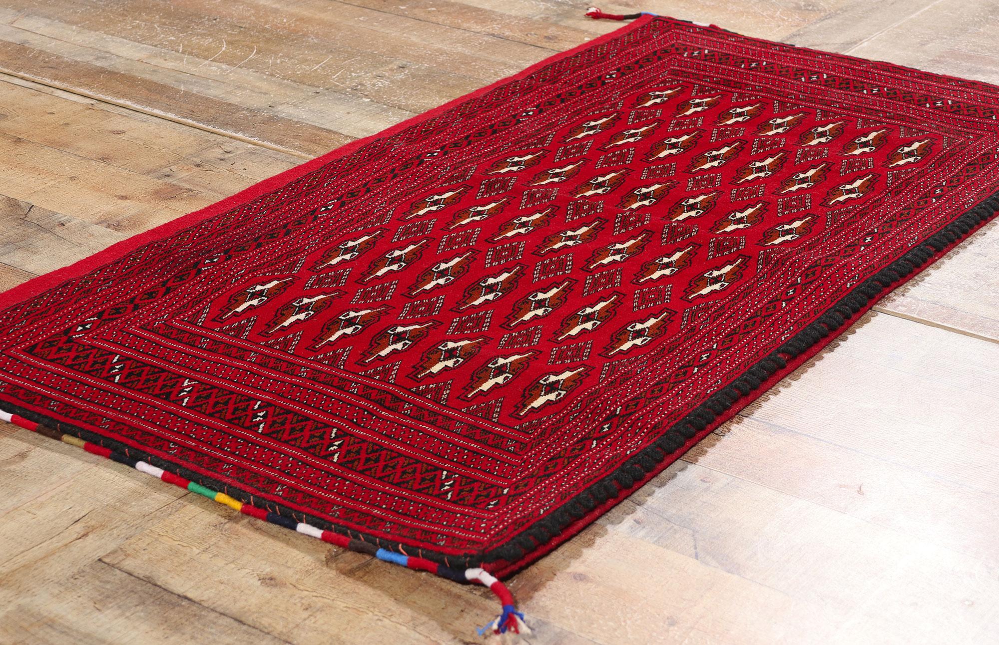 Vintage Persisch Turkoman Tekke Teppich (Wolle) im Angebot