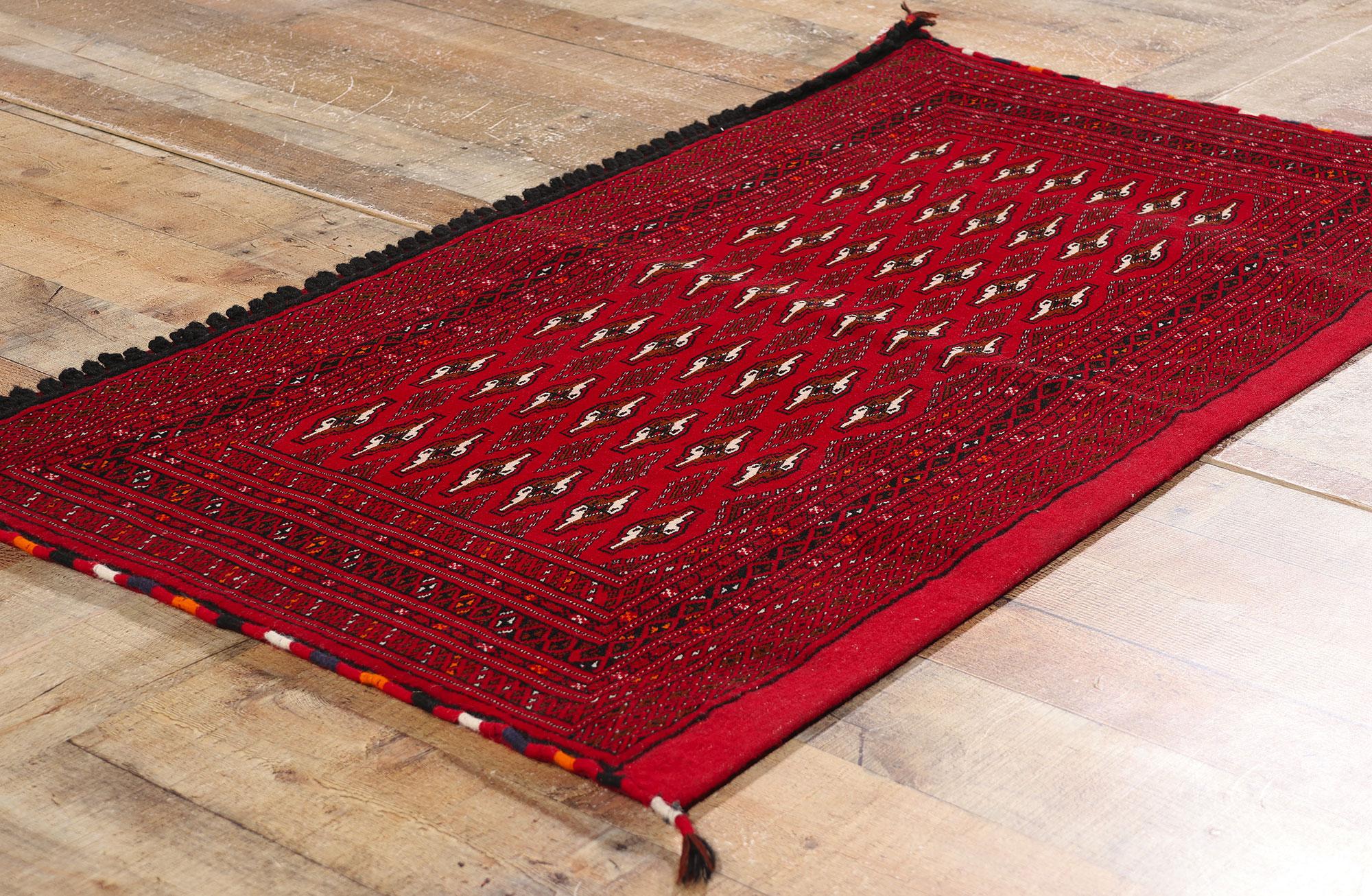 Vintage Persisch Turkoman Tekke Teppich (Wolle) im Angebot