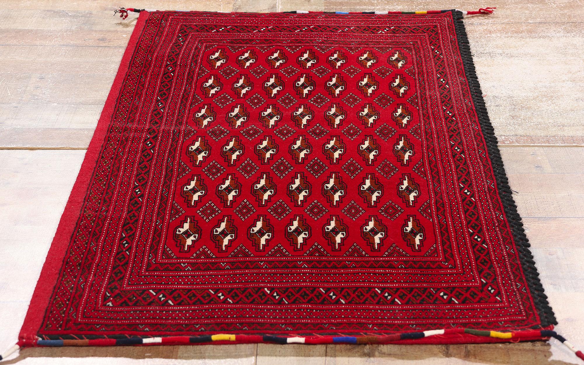 Vintage Persisch Turkoman Tekke Teppich im Angebot 1