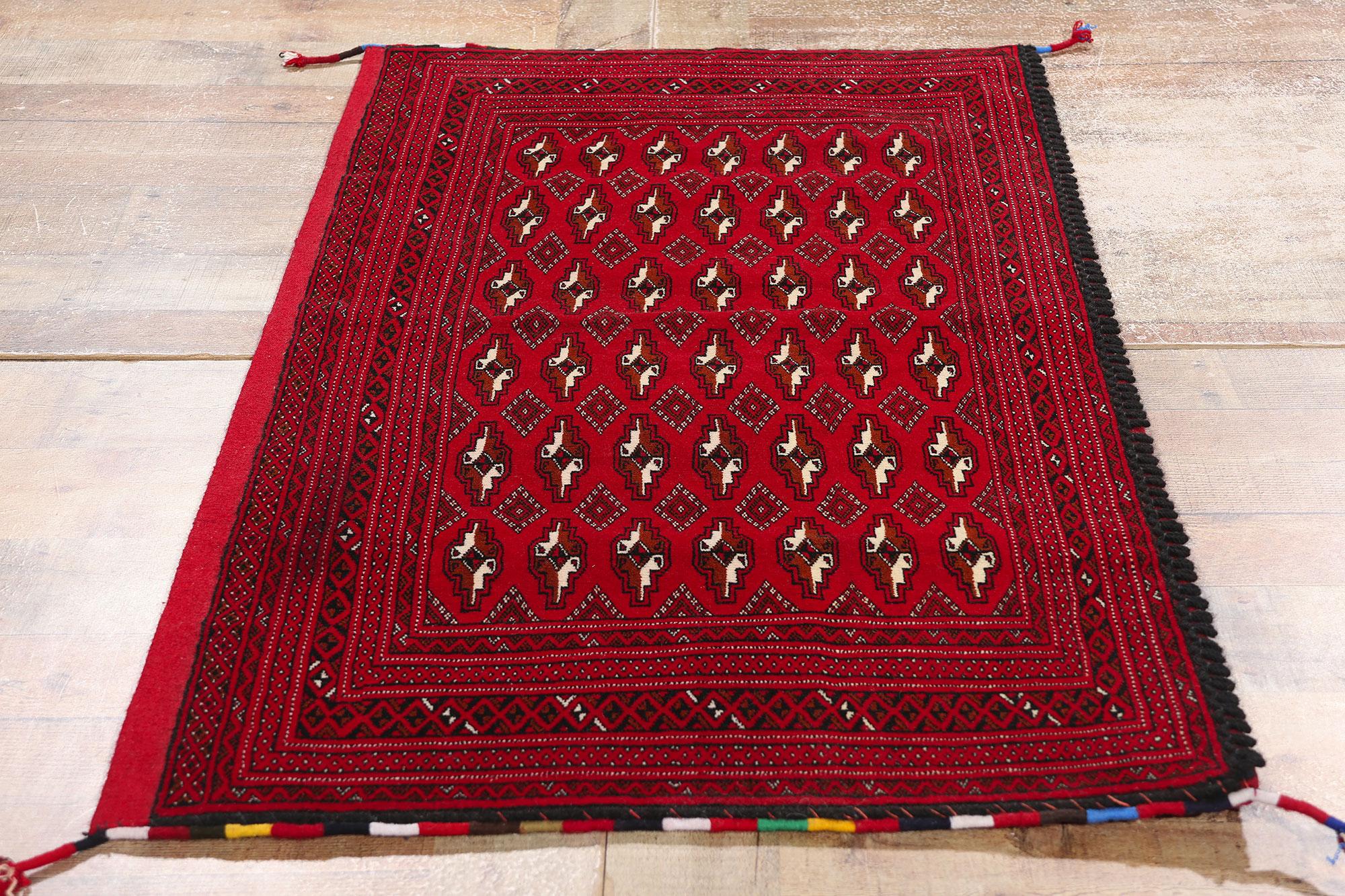 Vintage Persisch Turkoman Tekke Teppich im Angebot 1