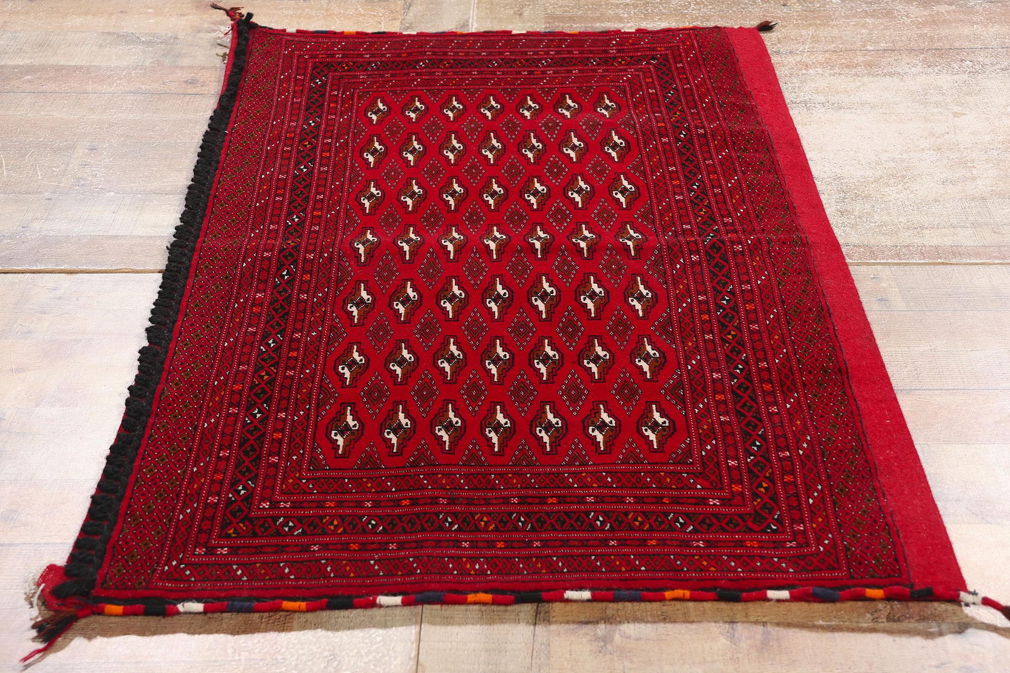 Vintage Persisch Turkoman Tekke Teppich im Angebot 1