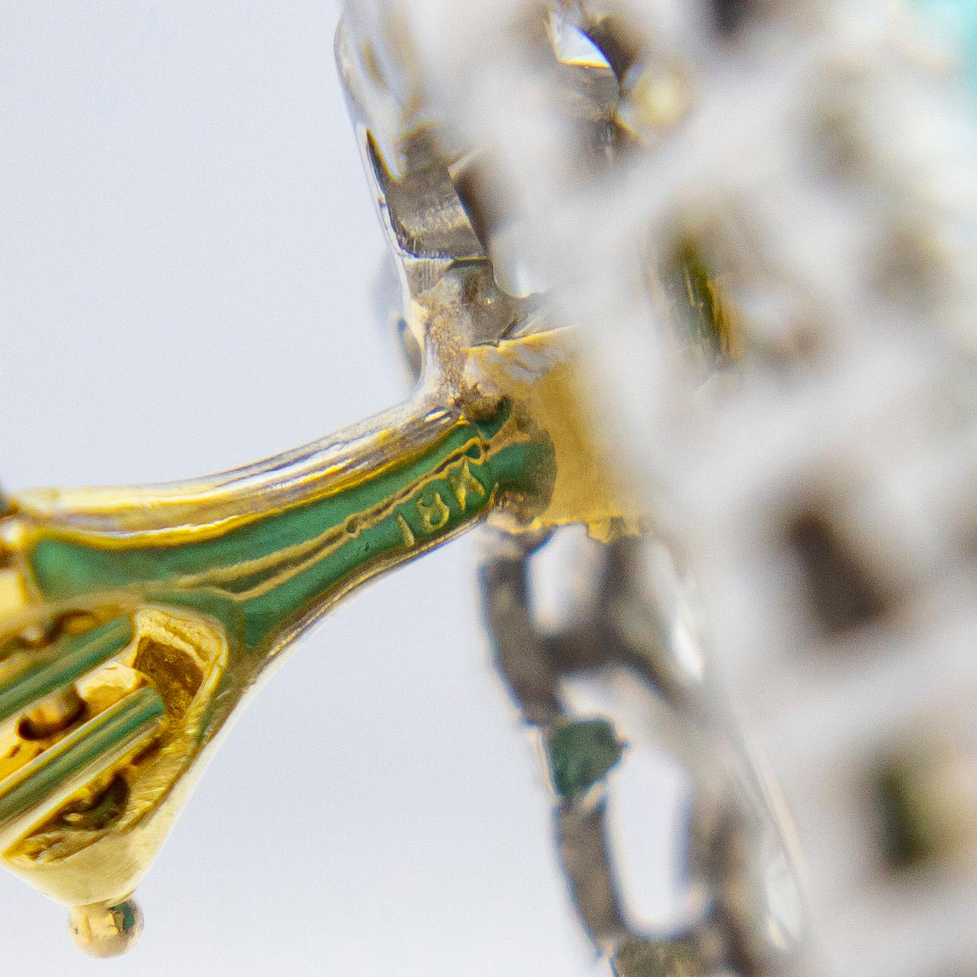 Pendientes vintage de turquesa persa y diamantes en Bueno estado para la venta en Brisbane City, QLD