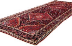 Vintage Persian Carpet Runner Hamadan Rig