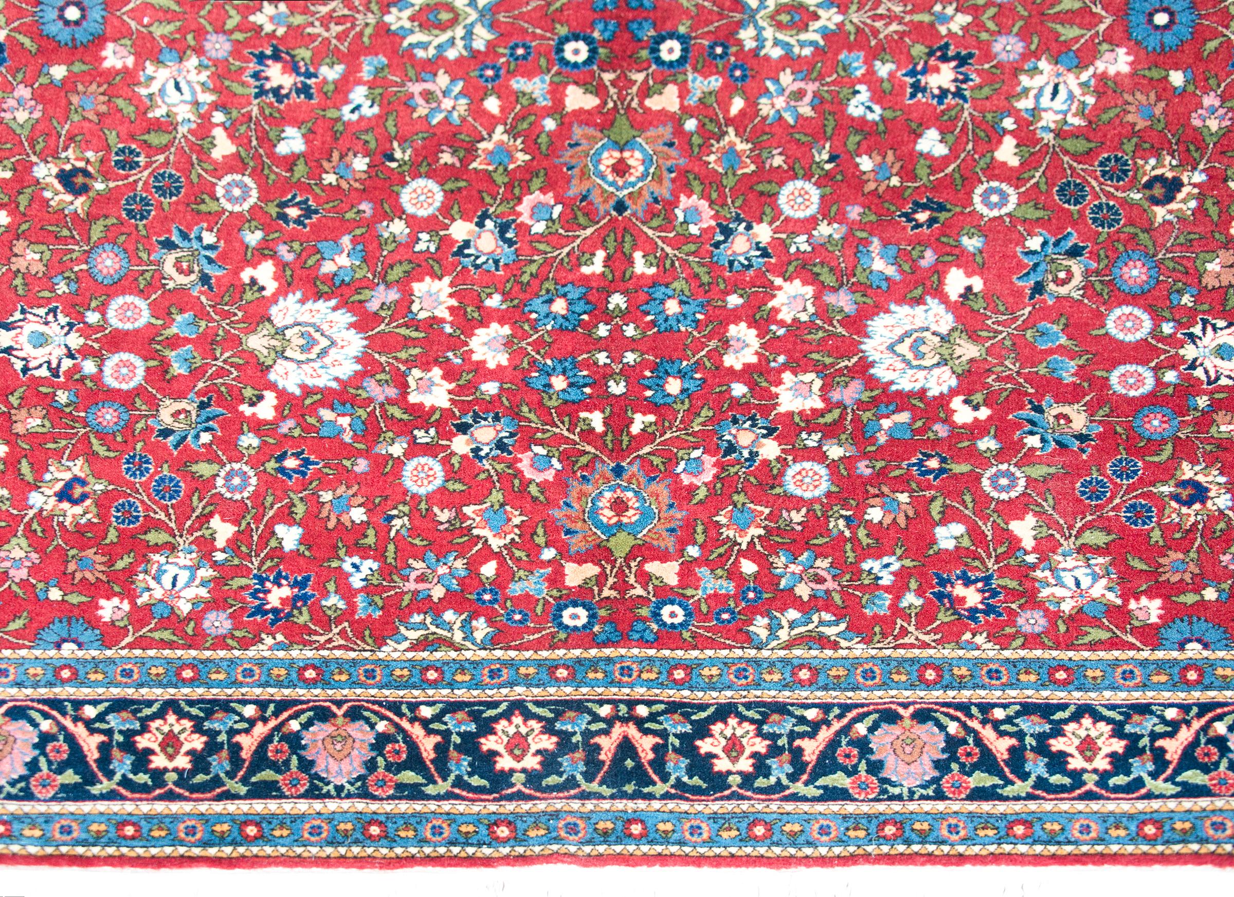 Vintage Persian Varamin Rug For Sale 1