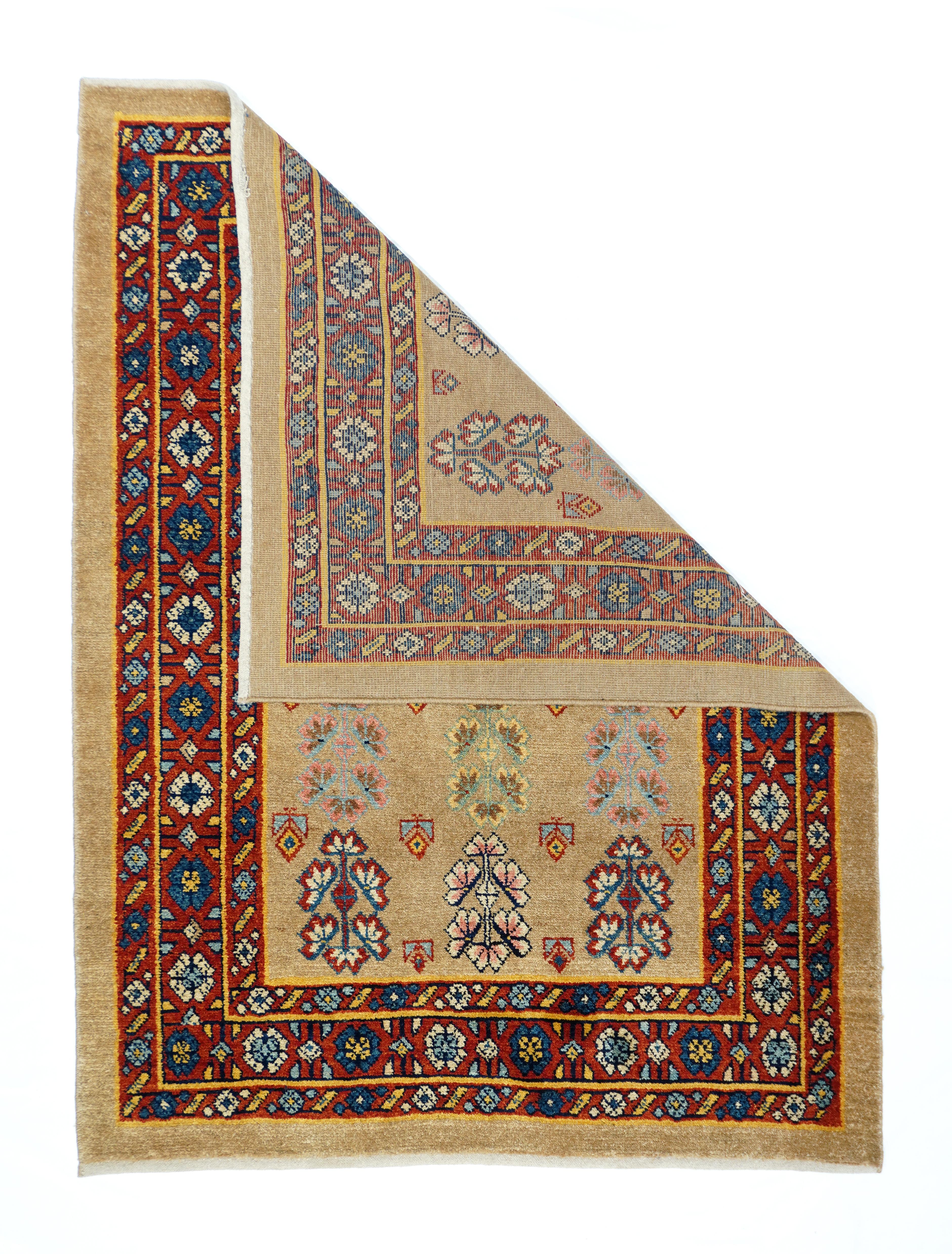 Alfombra persa vintage Veramin 4'4
