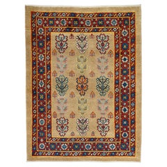 Vintage Persian Veramin Rug 4'4" x 5’9”
