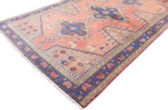 Vintage Persian Viss Accent Rug with Eclectic Bohemian Tribal Style