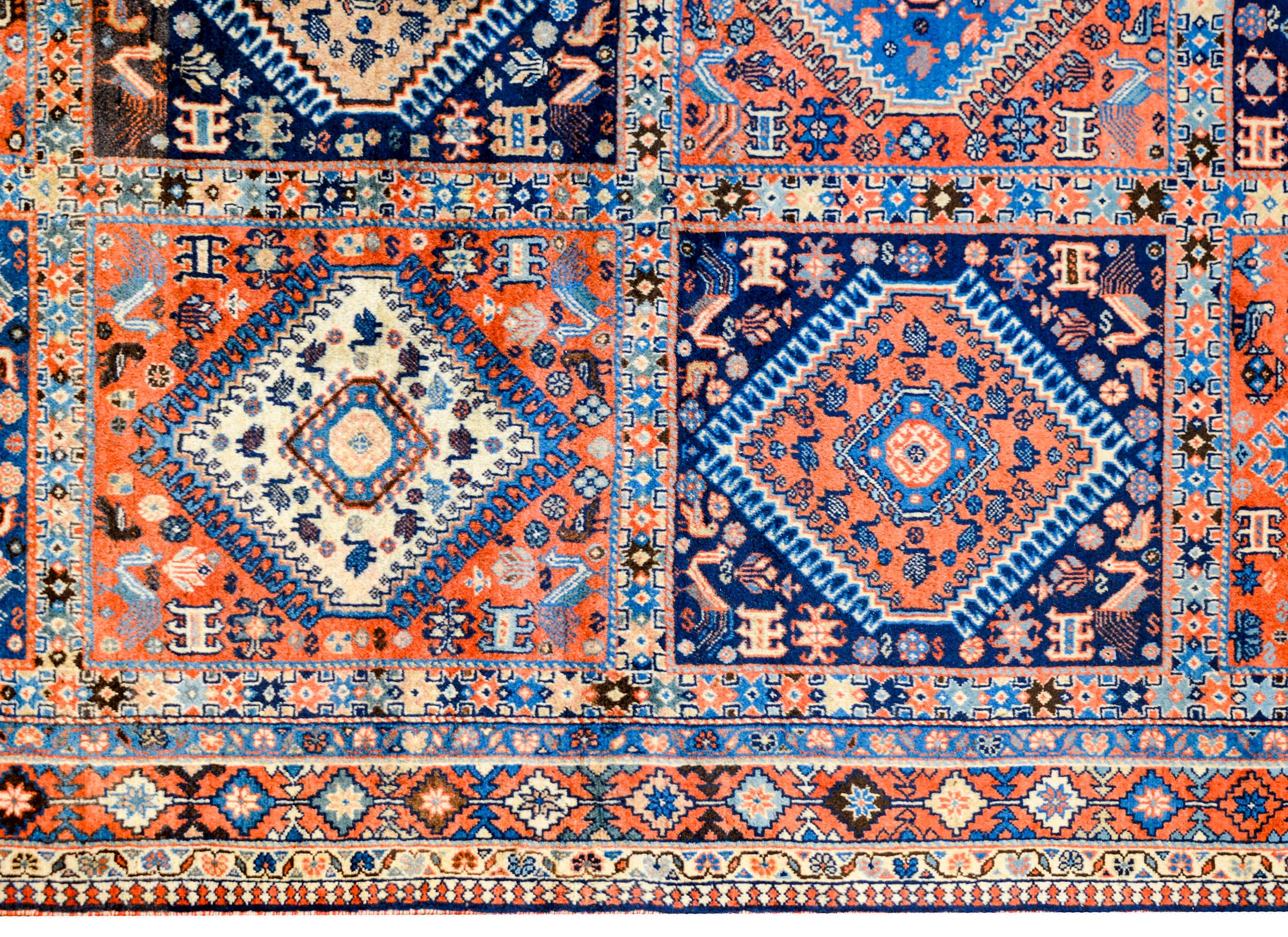 20th Century Vintage Persian Yalameh Rug
