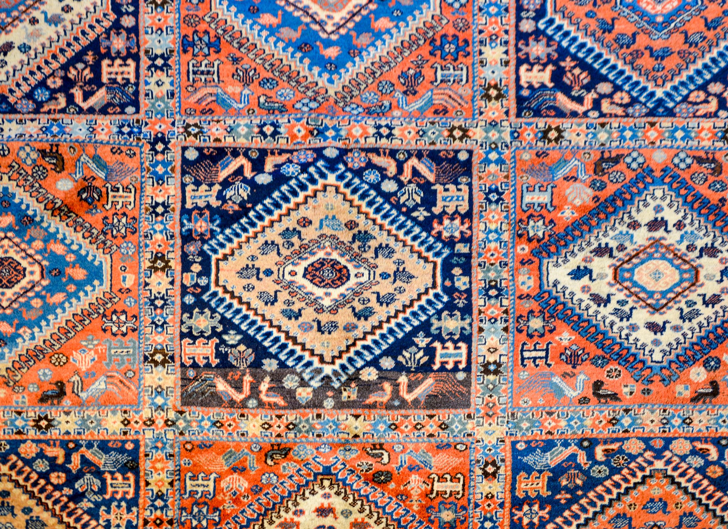 Wool Vintage Persian Yalameh Rug