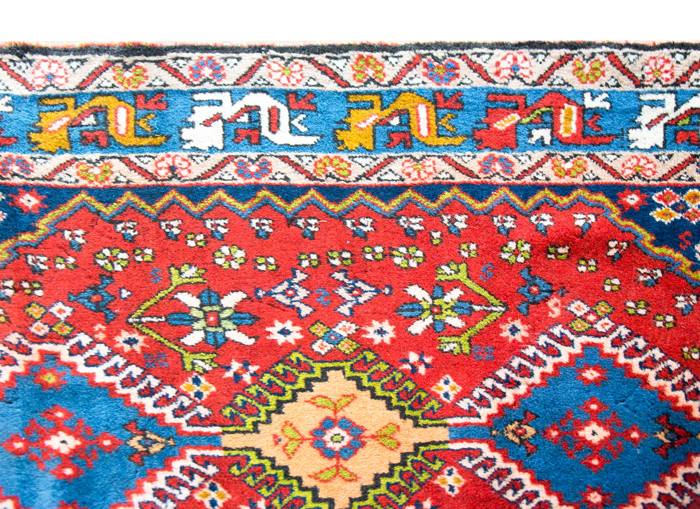 Vintage Persian Yallameh Rug For Sale 3