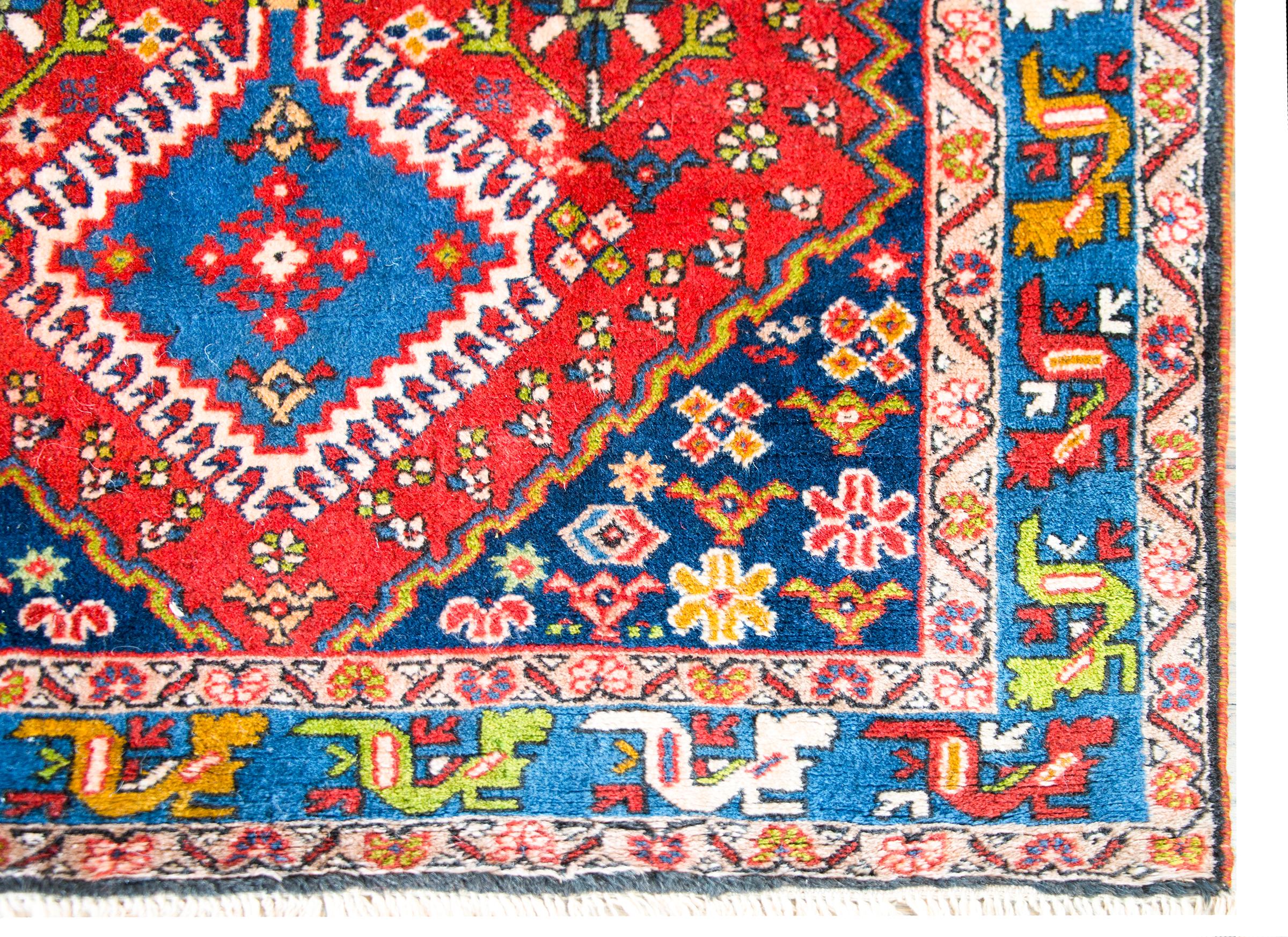 Vintage Persian Yallameh Rug For Sale 4