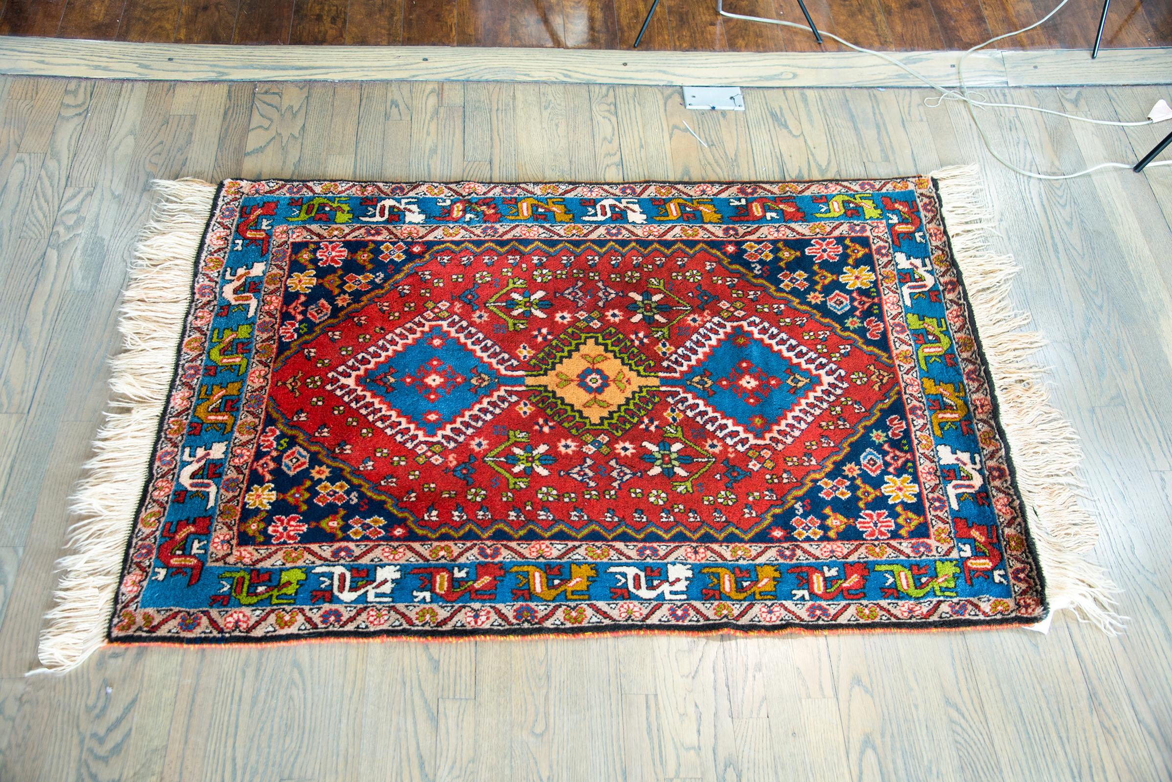 Vintage Persian Yallameh Rug For Sale 6