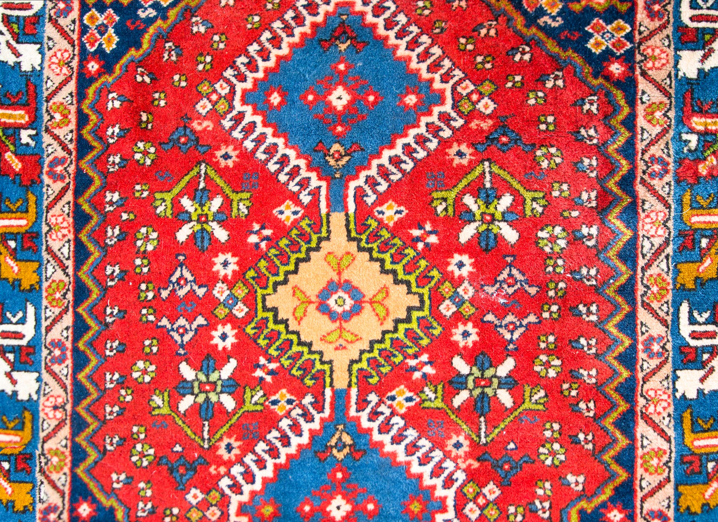 Vintage Persian Yallameh Rug For Sale 2