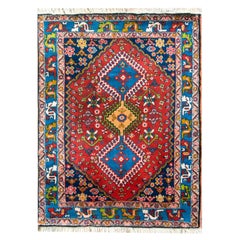 Vintage Persian Yallameh Rug