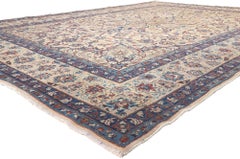 Vintage Persian Yazd Rug, 09'09 x 13'10