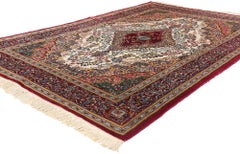 Vintage Persian Yazd Rug, 05'07 x 08'07
