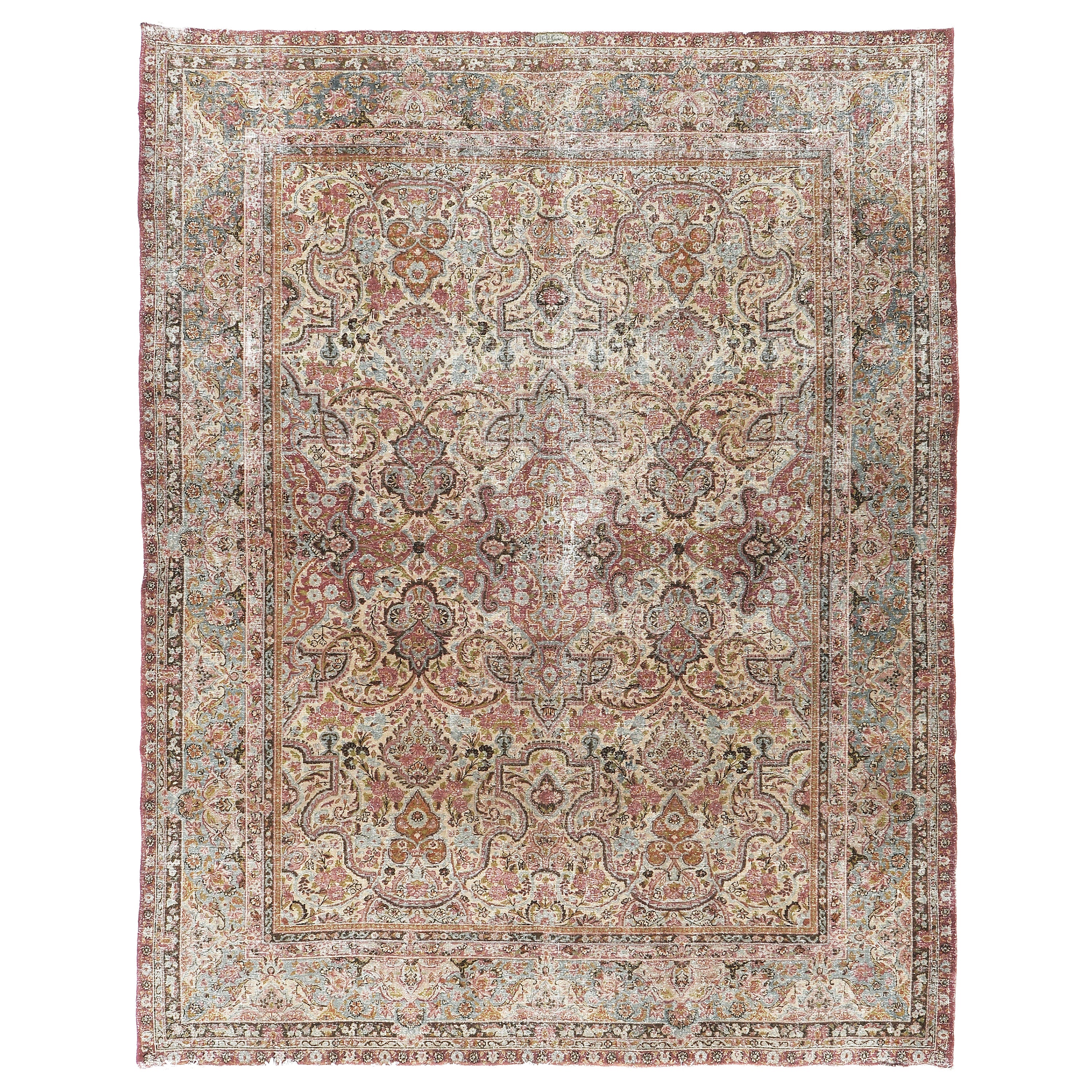 Tappeto persiano vintage Yazd 26044 in vendita