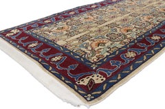 Vintage Persian Yazd Runner, Long Hallway Runner