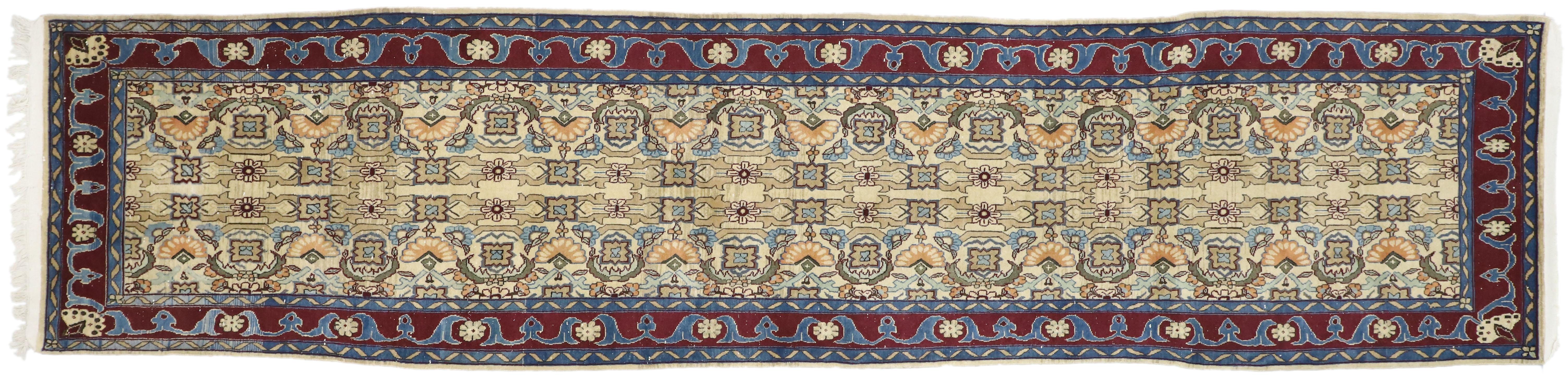 Persischer Yazd-Läufer, langer Flur-Läufer, Persisch im Angebot 1