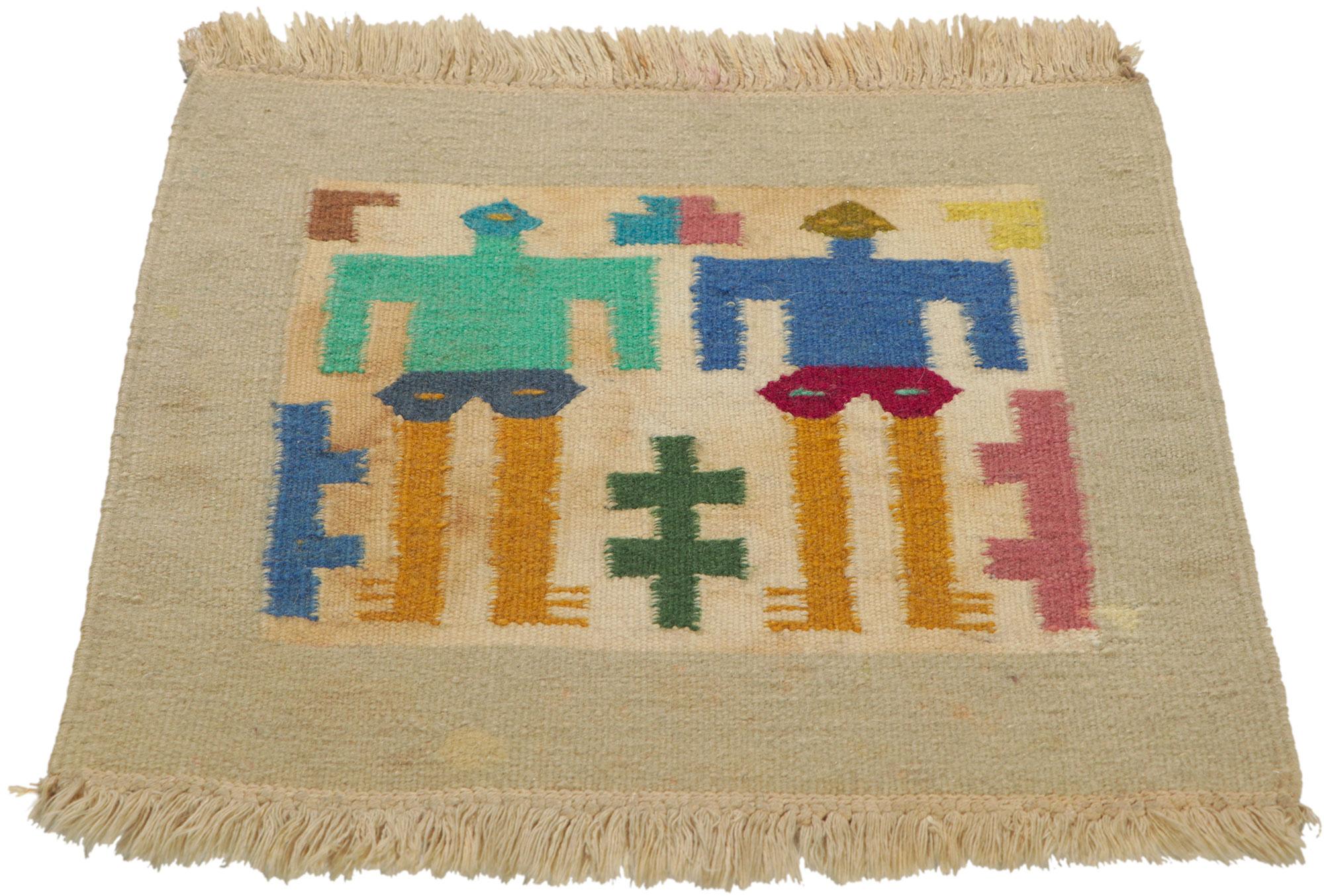 20th Century Vintage Peruvian Textile Figurative Tapestry For Sale