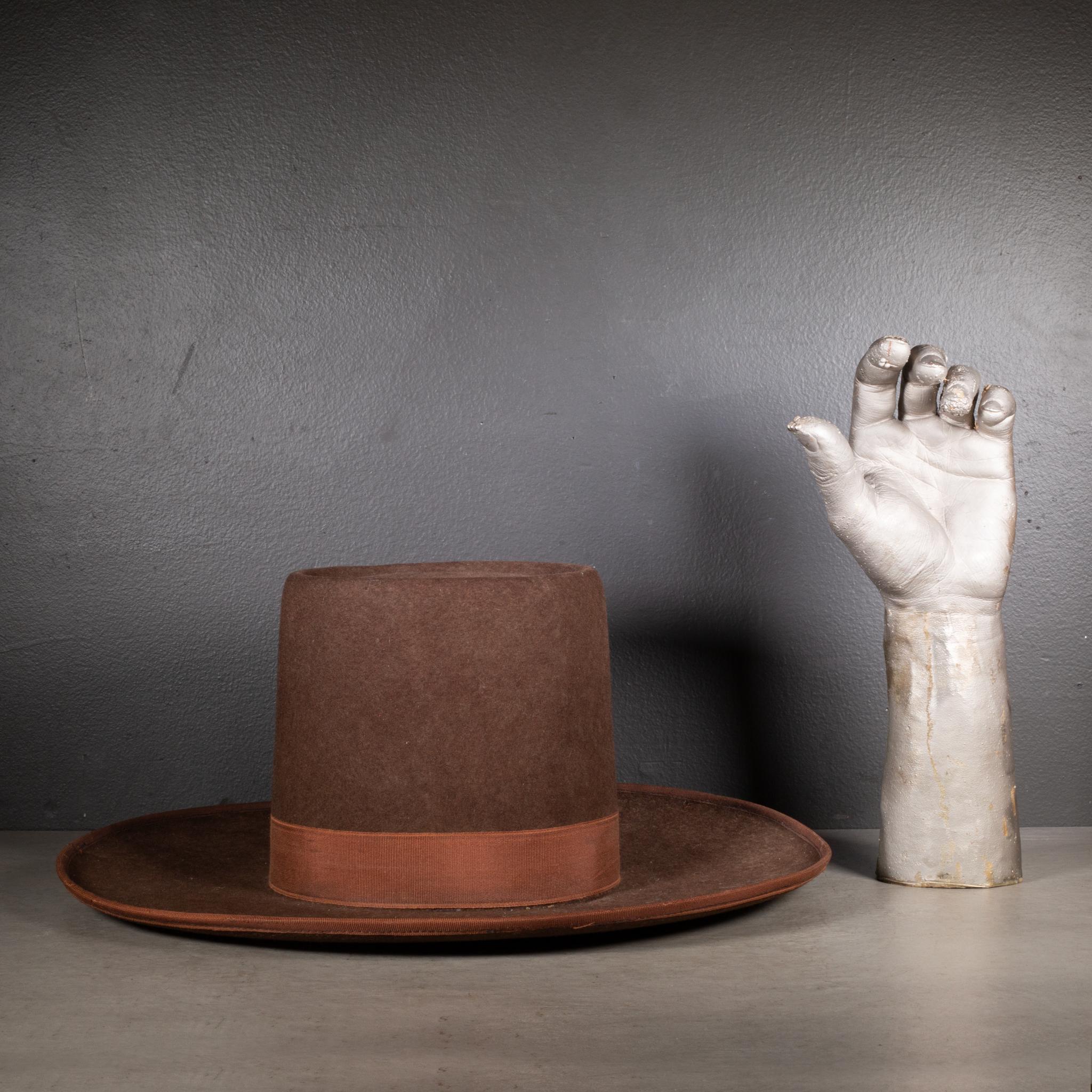 Vintage Peruvian Wool Tall Hat For Sale 1