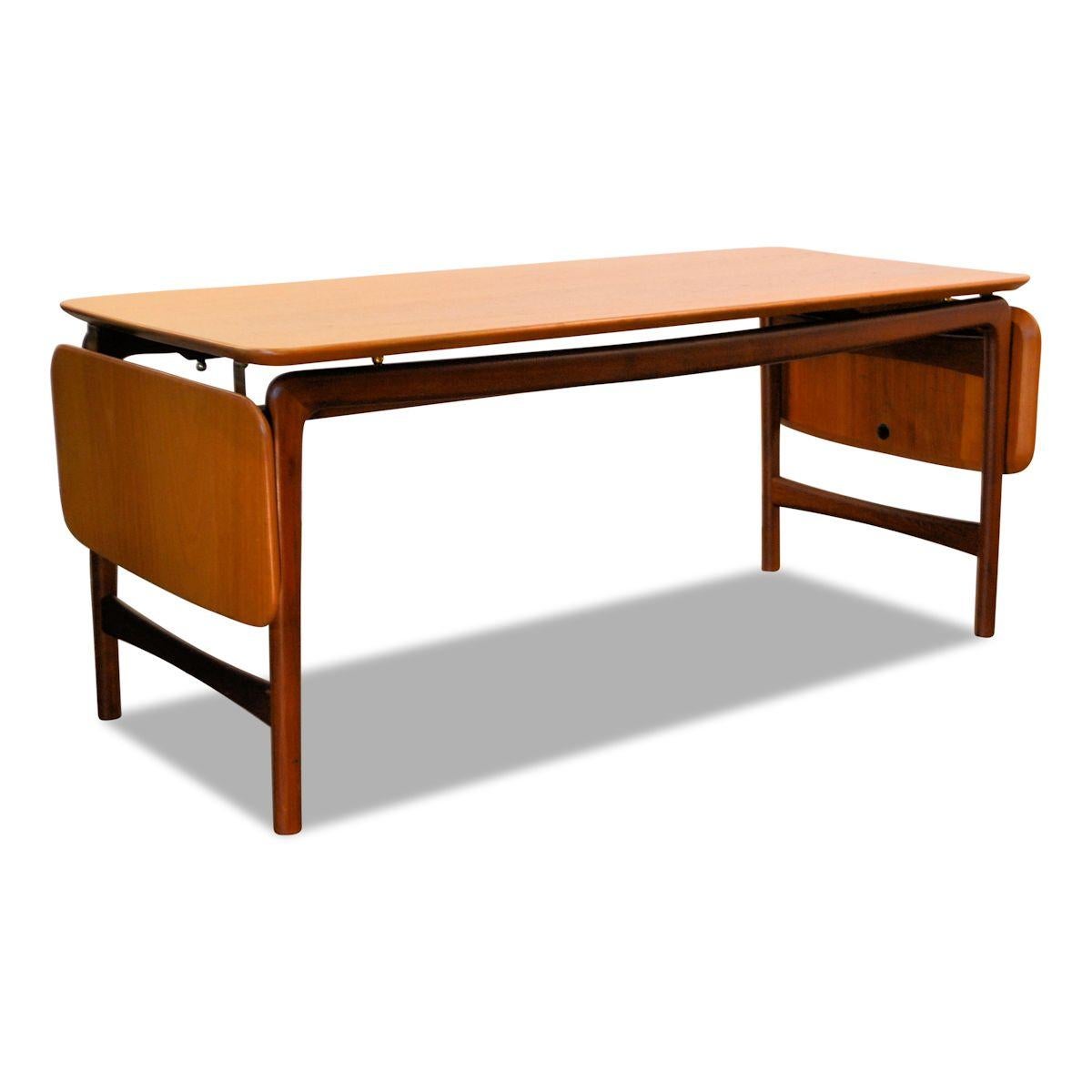Vintage Peter Hvidt & Orla Mølgaard Massive Teak Table For Sale 2