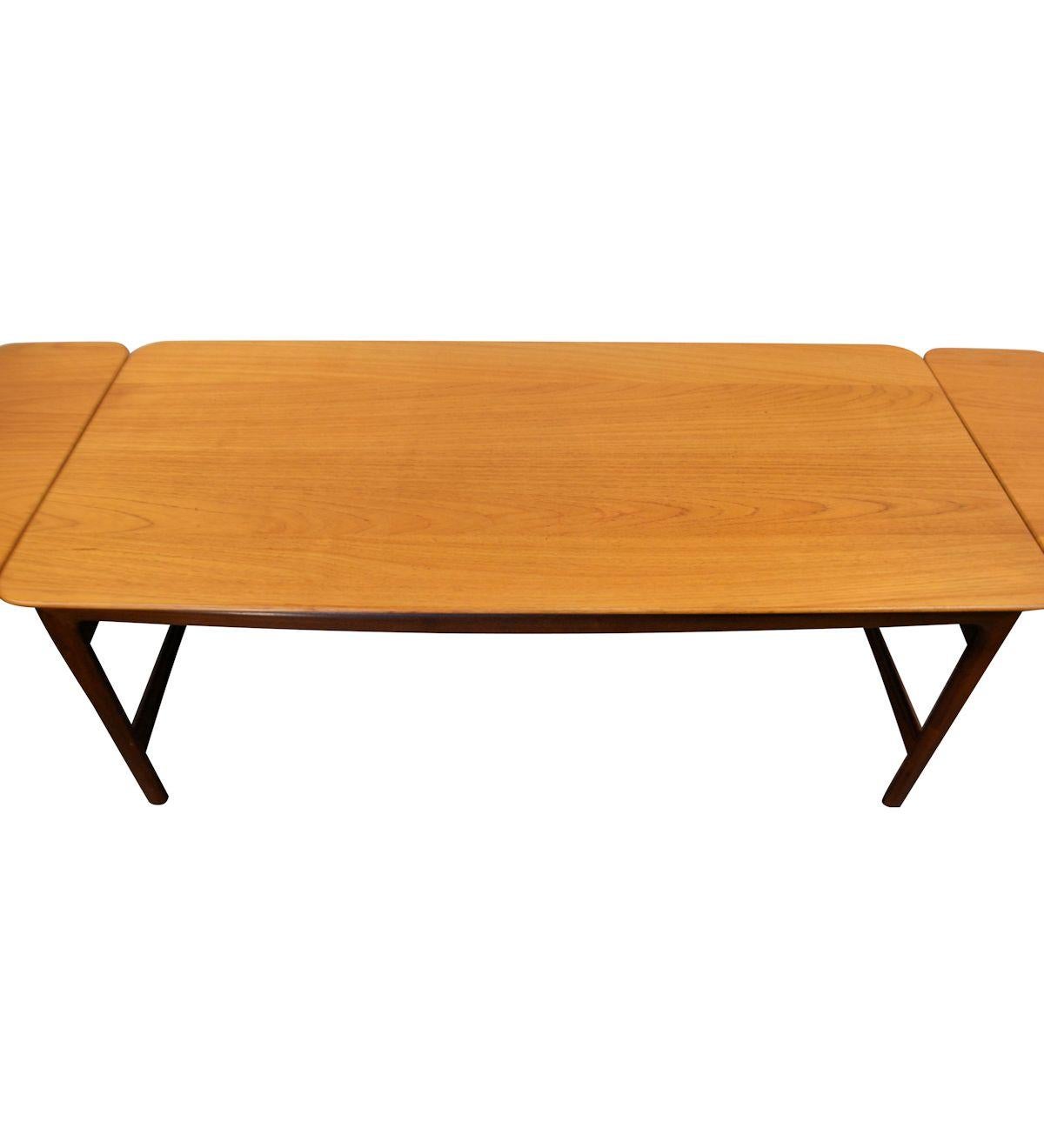 Vintage Peter Hvidt & Orla Mølgaard Massive Teak Table For Sale 4