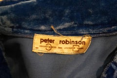 Vintage Peter Robinson Sky Blue Velvet Dress