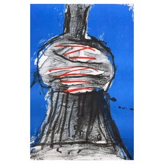 Vintage Peter Voulkos "Abstraction #1" Large Lithograph Print