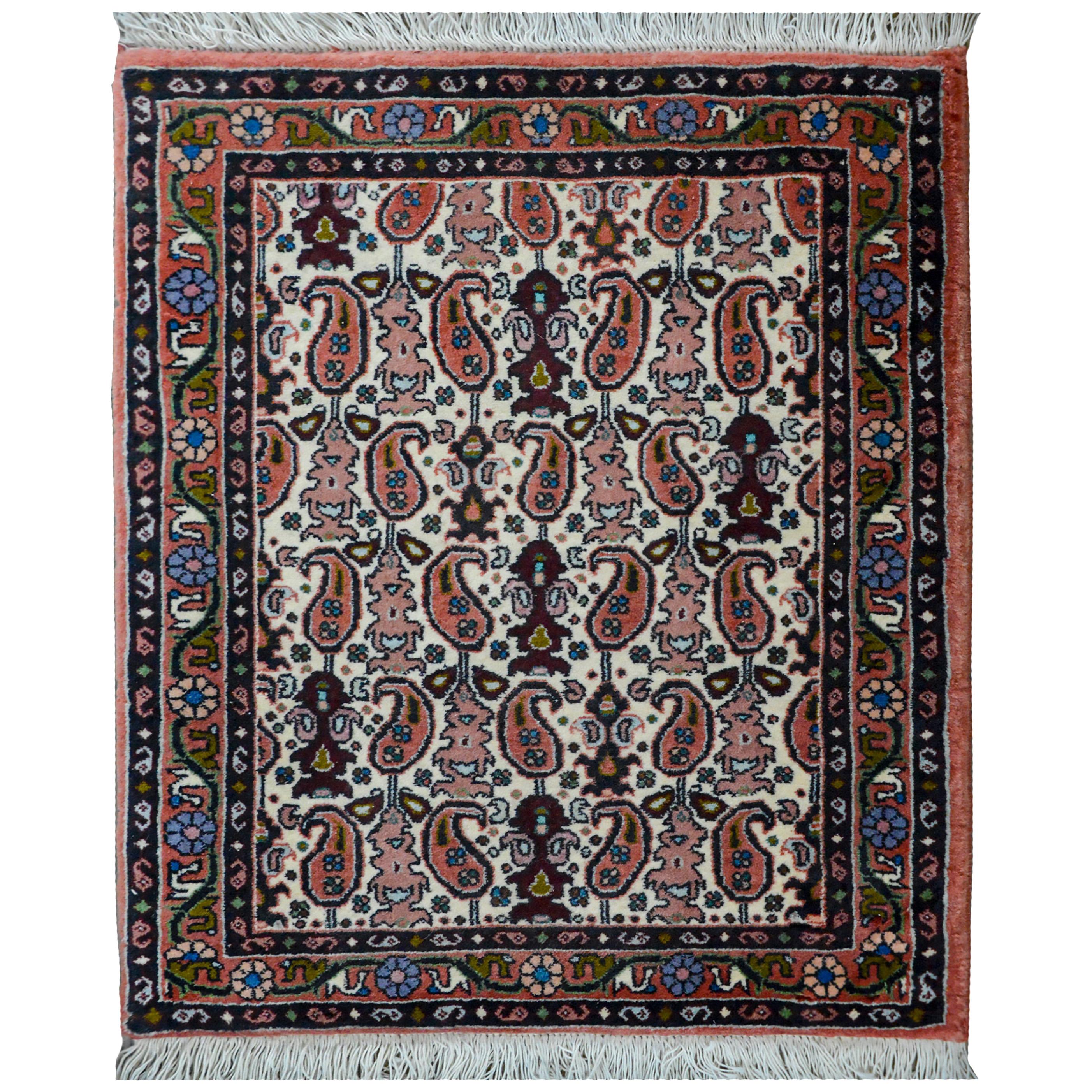 Vintage Petite Bidjar Rug For Sale