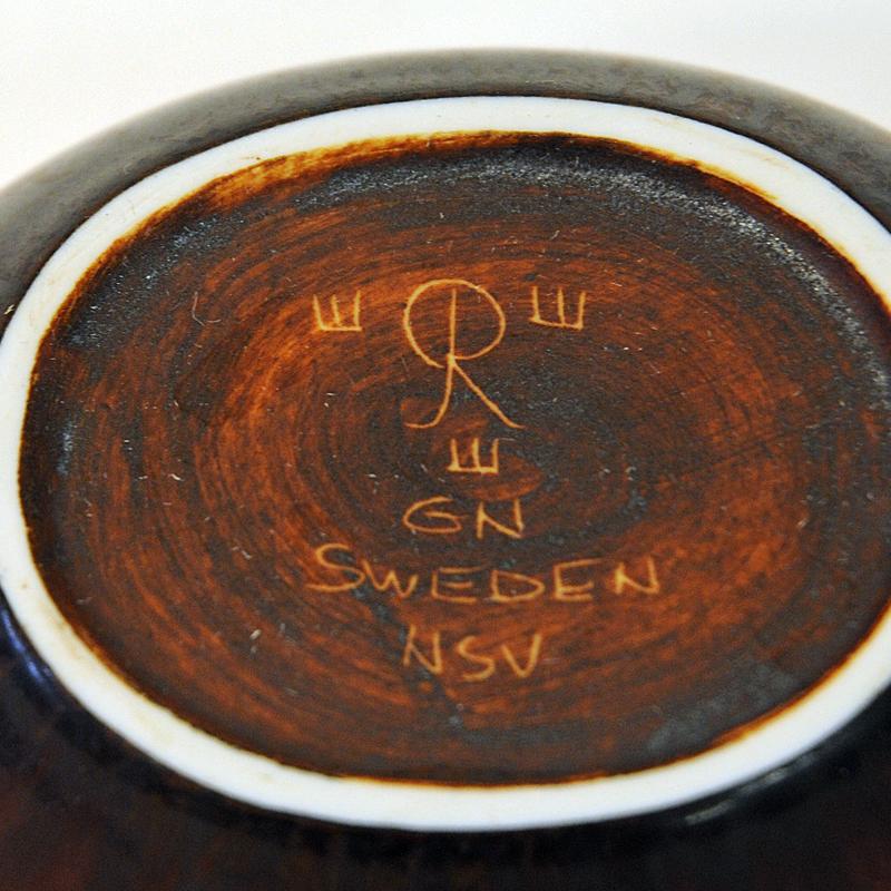 Vintage Petite Ceramic Bowl by Gunnar Nylund, 1950s Rörstrand, Sweden For Sale 1