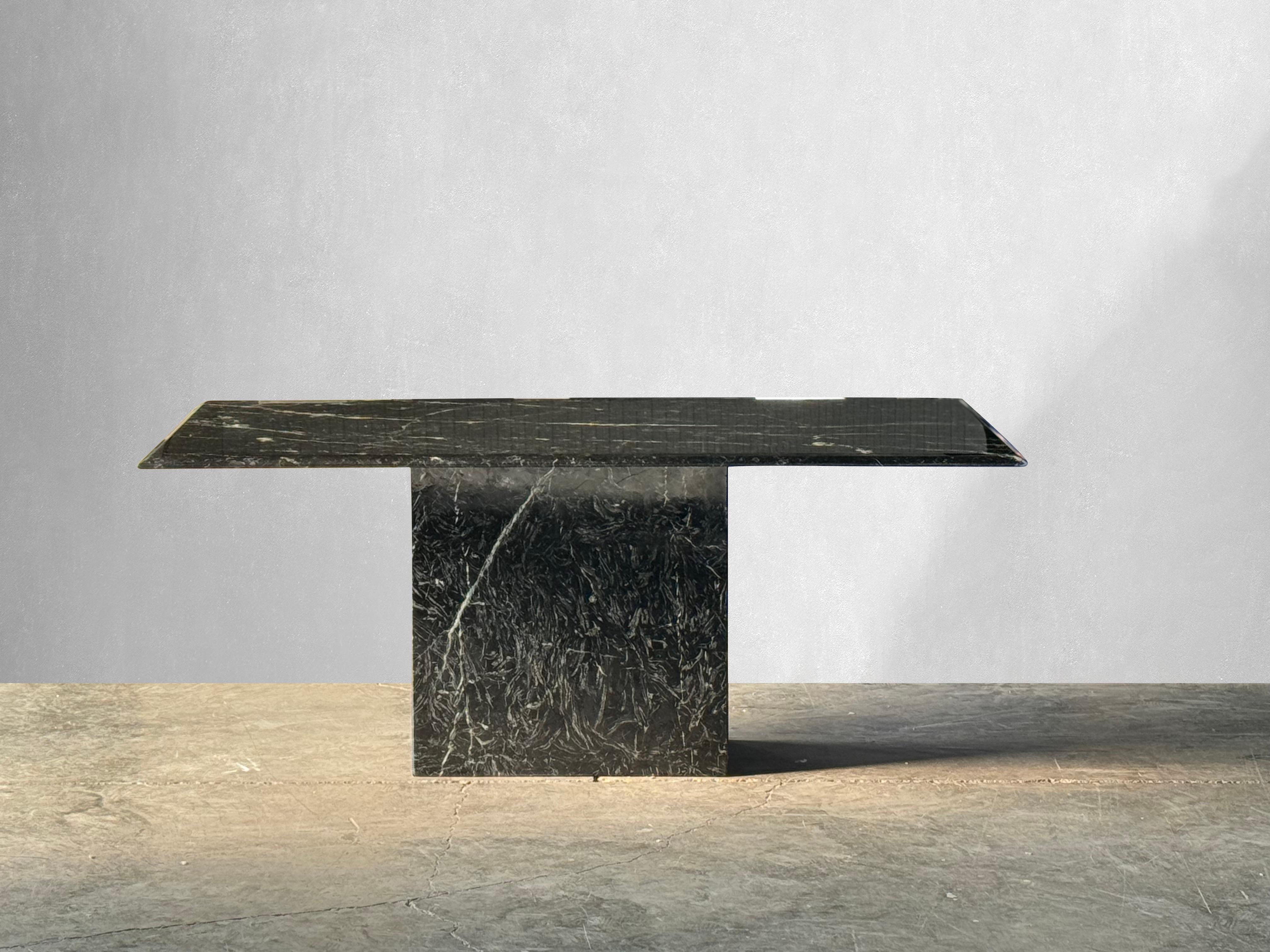 nero marquina dining table