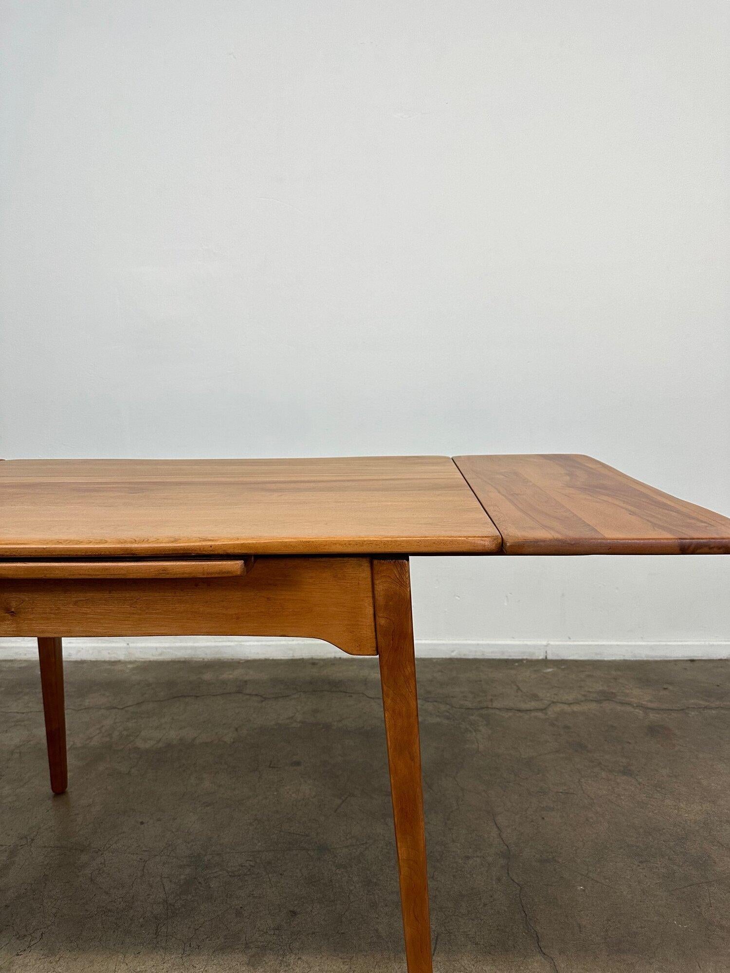 Mid-20th Century Vintage Petite Dining Table with Extensions