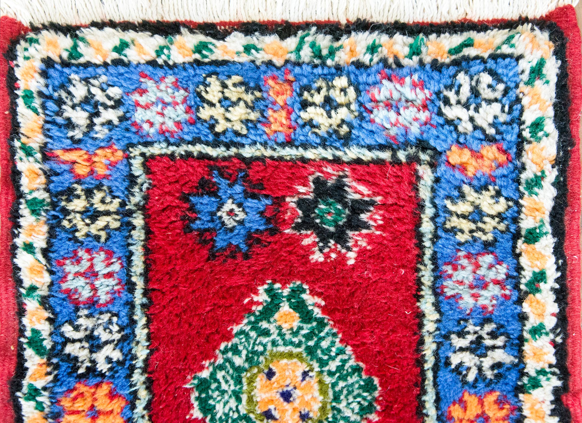 Vintage Petite Moroccan Rug For Sale 3