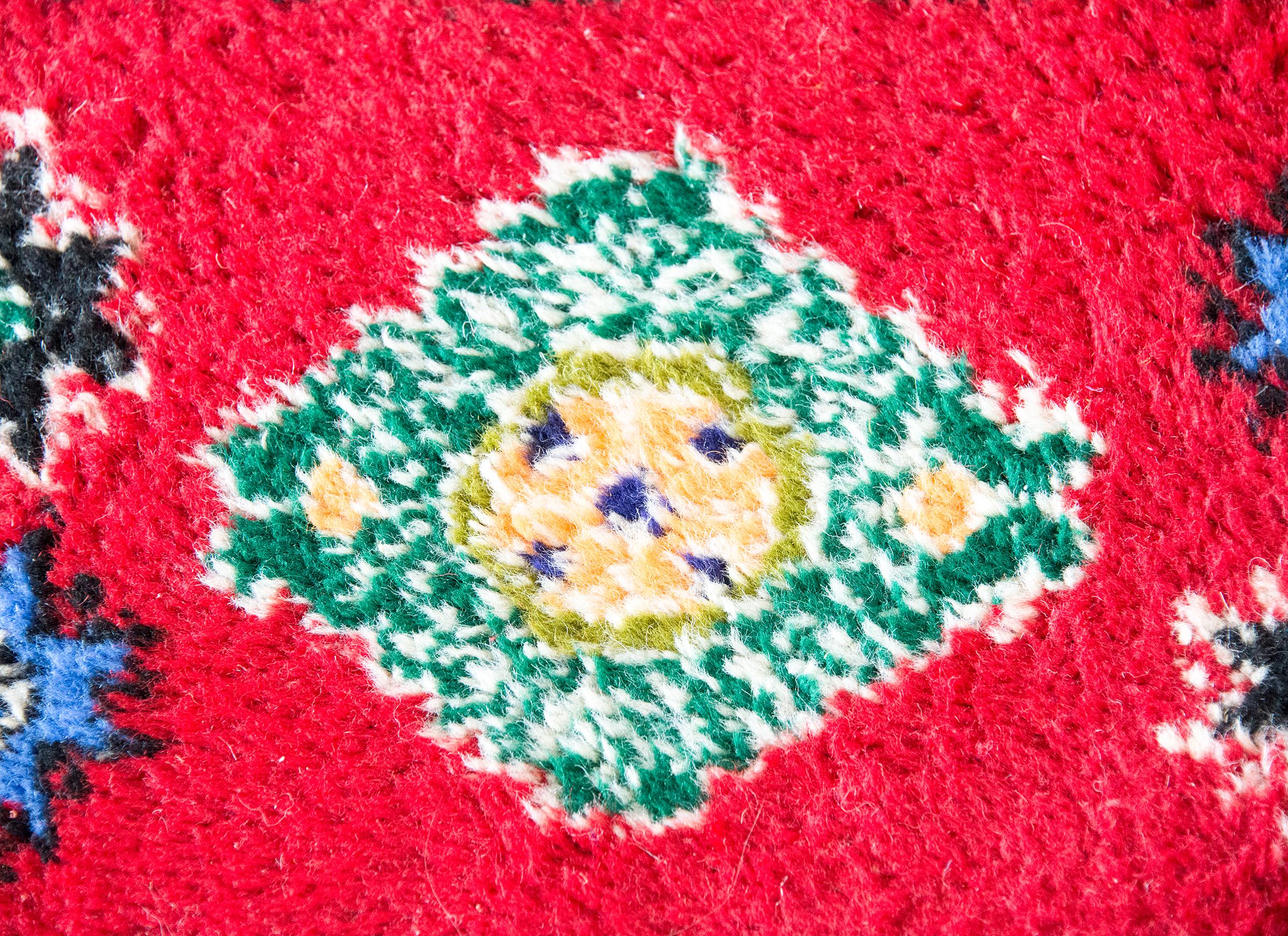 Vintage Petite Moroccan Rug For Sale 4