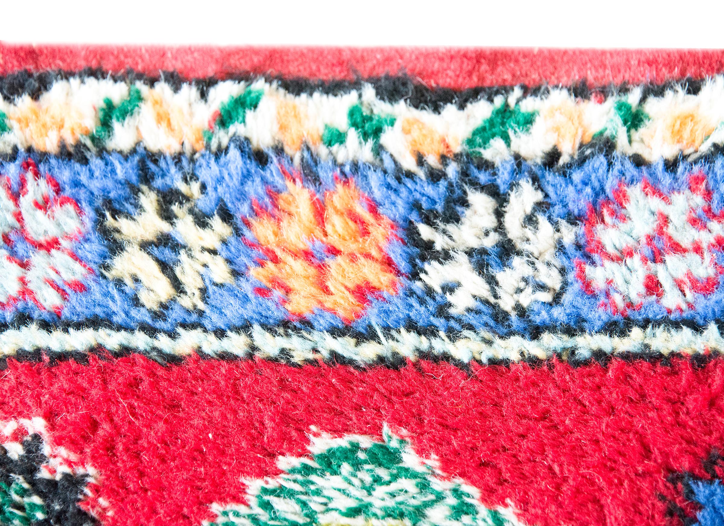 Vintage Petite Moroccan Rug For Sale 5