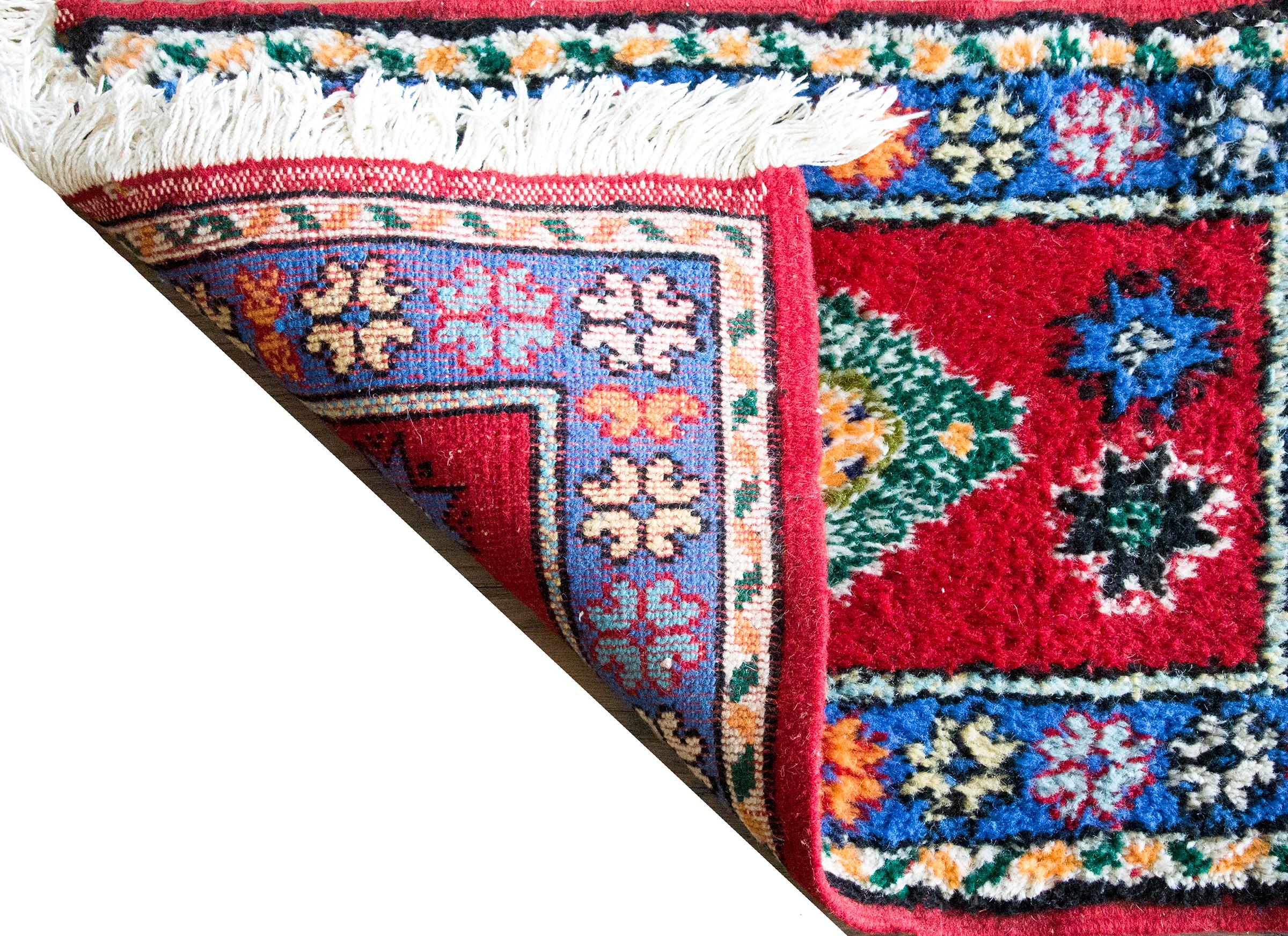 Vintage Petite Moroccan Rug For Sale 7