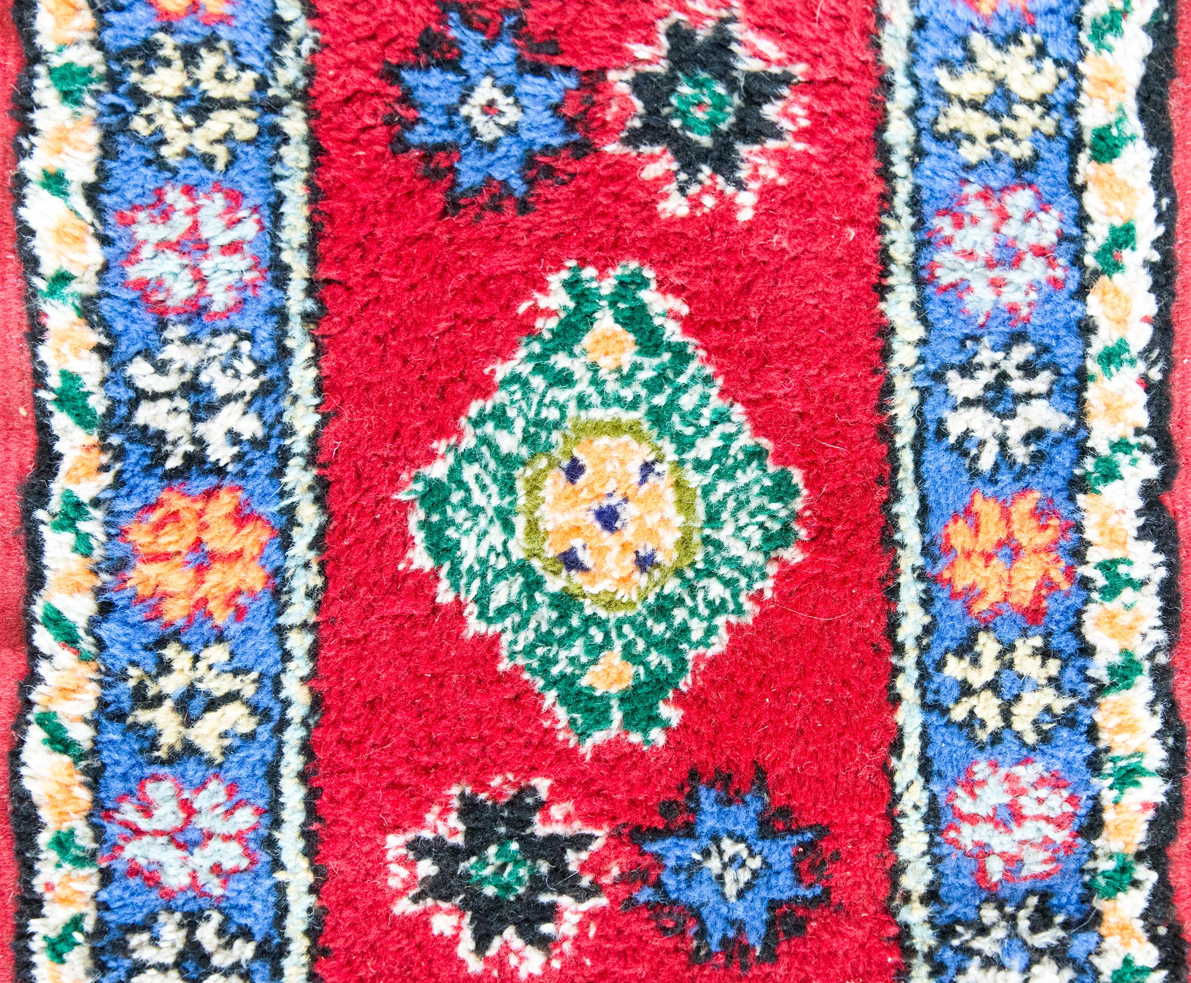 Vintage Petite Moroccan Rug For Sale 2