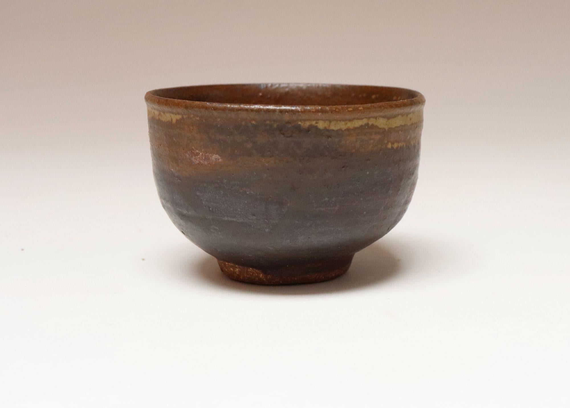 Vintage Petite Studio Ceramic Earth Tone Pottery Bowl Gefäß von Deanna Nichols (Moderne der Mitte des Jahrhunderts) im Angebot