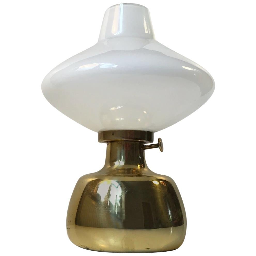 Vintage Petronella Oil Lamp in Brass by Henning Koppel for Louis Poulsen, 1970s