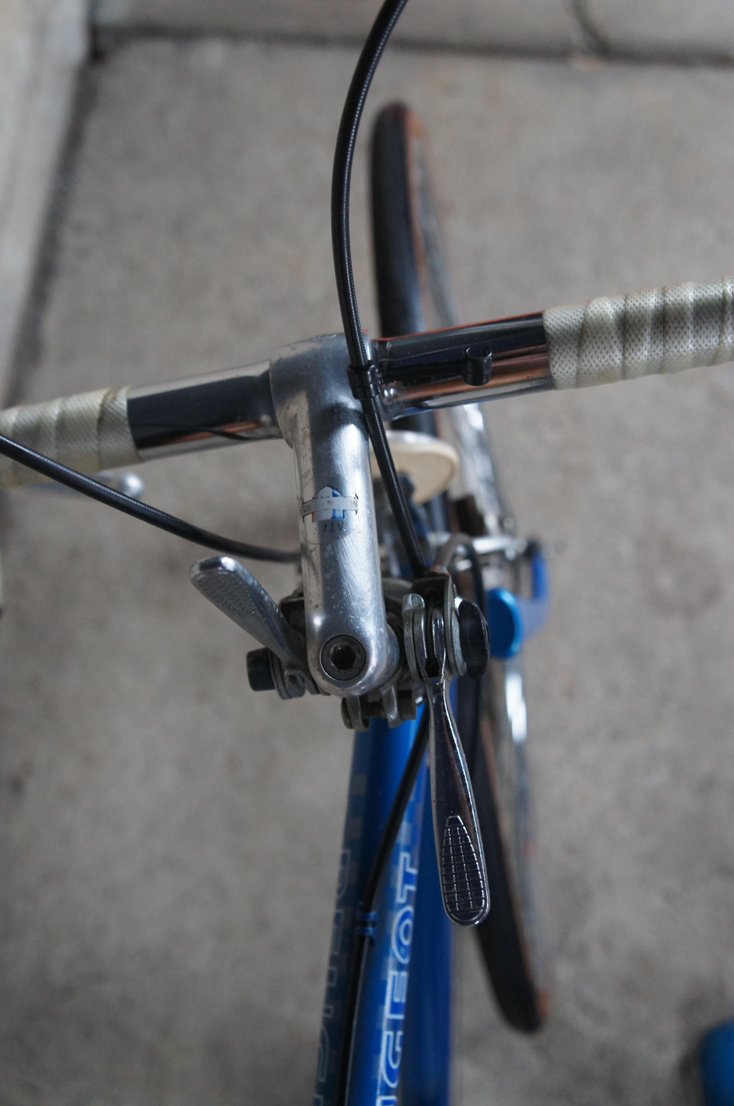 Vintage Peugeot Carbolite 103 Blu Uomo Acciaio Bicicletta da Strada Made in France 3