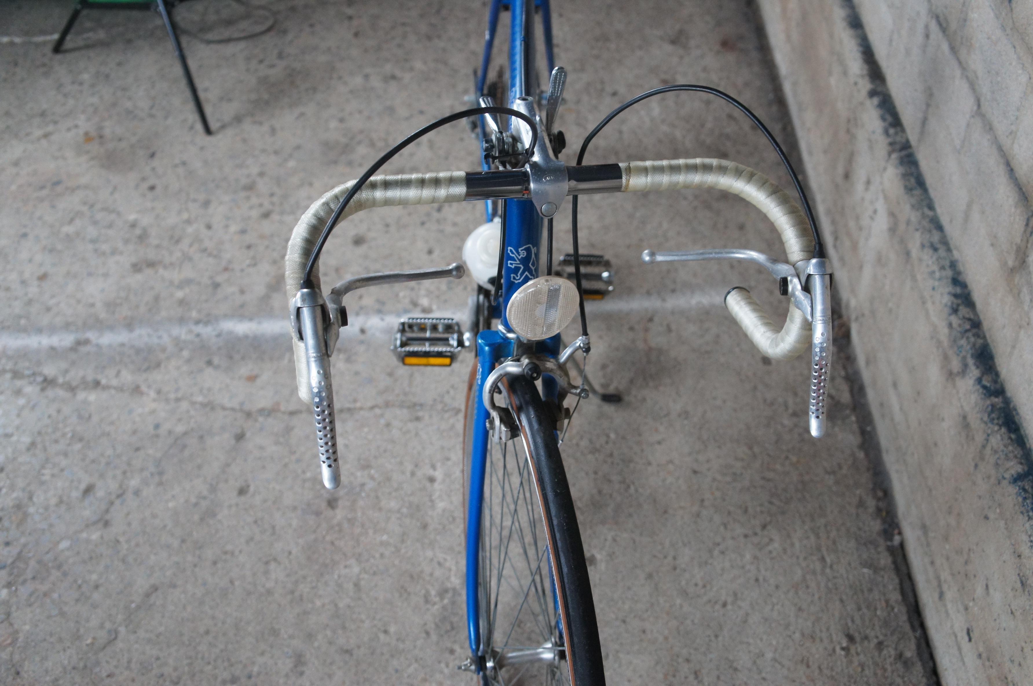 Vintage Peugeot Carbolite 103 Blu Uomo Acciaio Bicicletta da Strada Made in France 2