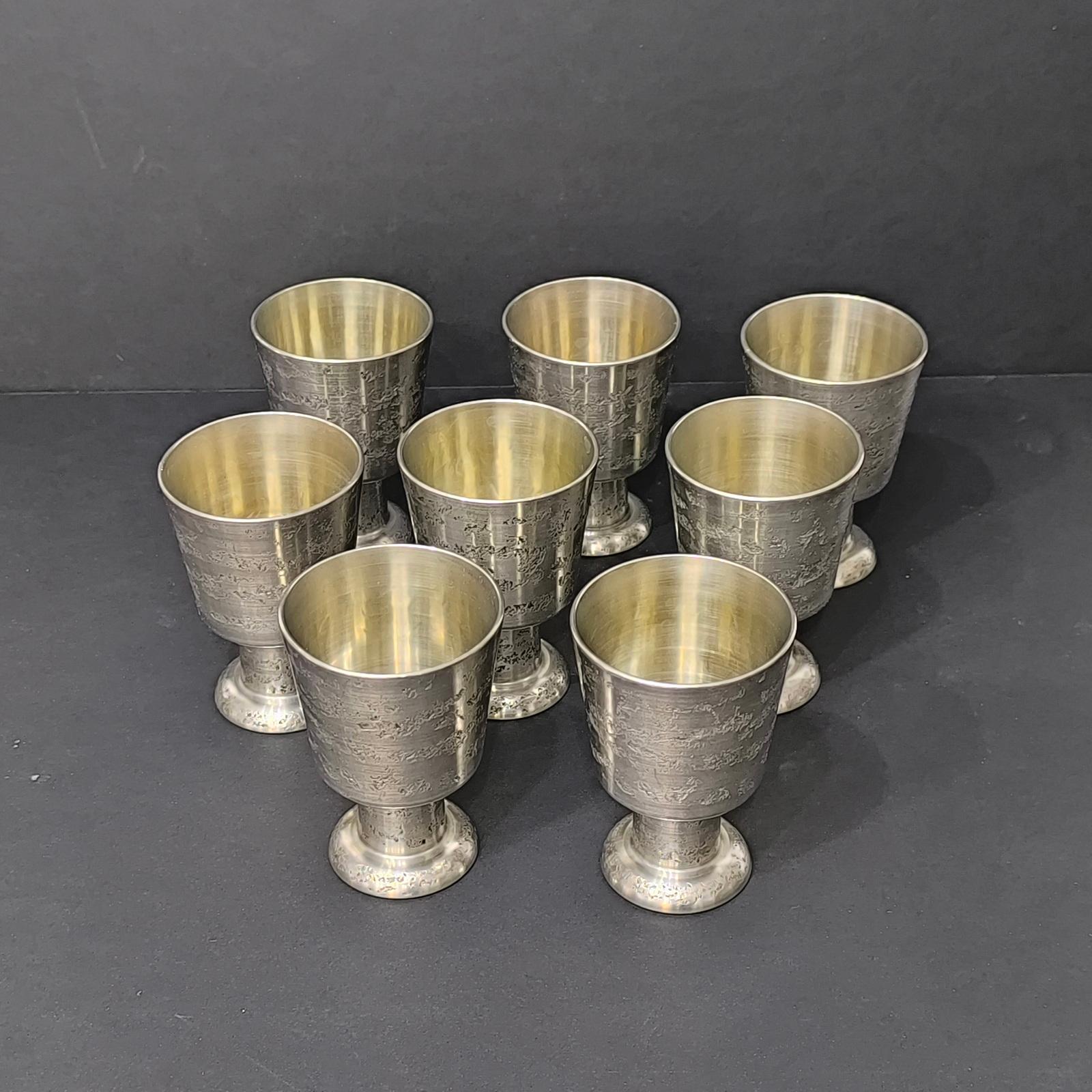 Vintage Pewter Cocktail Shaker Set of 32 Pieces, Viking Style, Norway 1970s For Sale 2