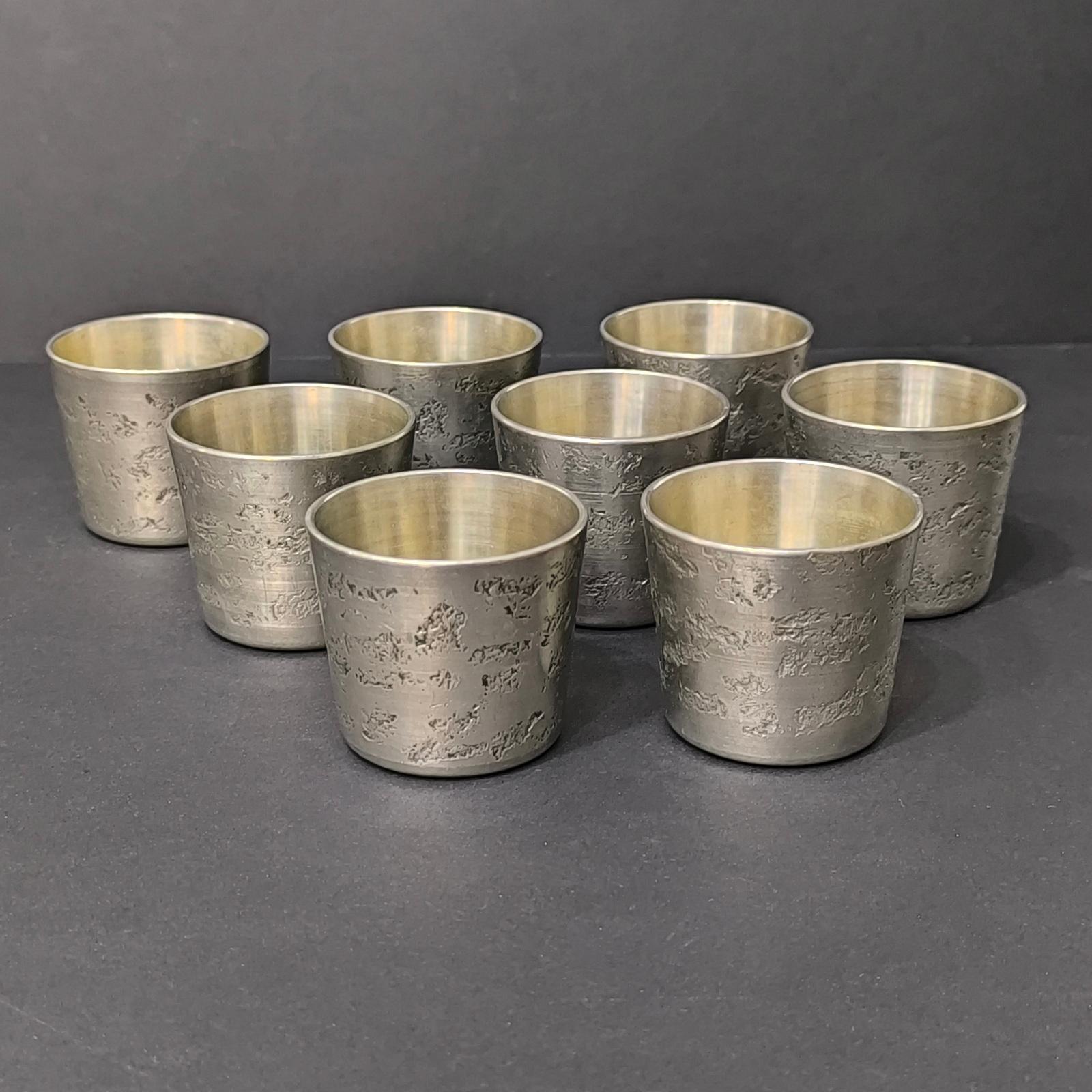Vintage Pewter Cocktail Shaker Set of 32 Pieces, Viking Style, Norway 1970s For Sale 4