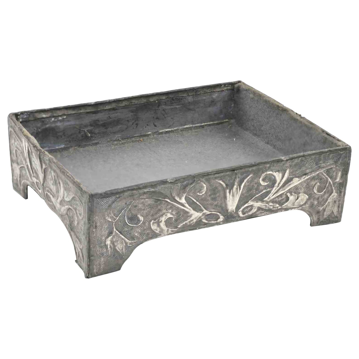 Vintage Pewter Container, Italy, Early 20th Century