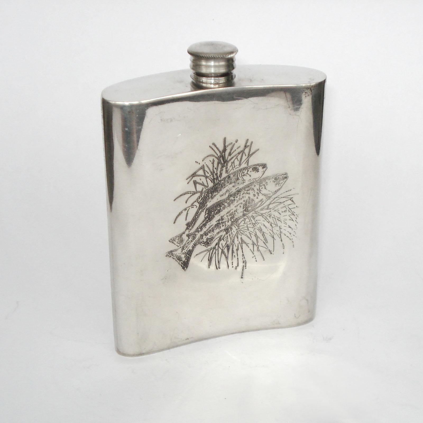 antique pewter flask