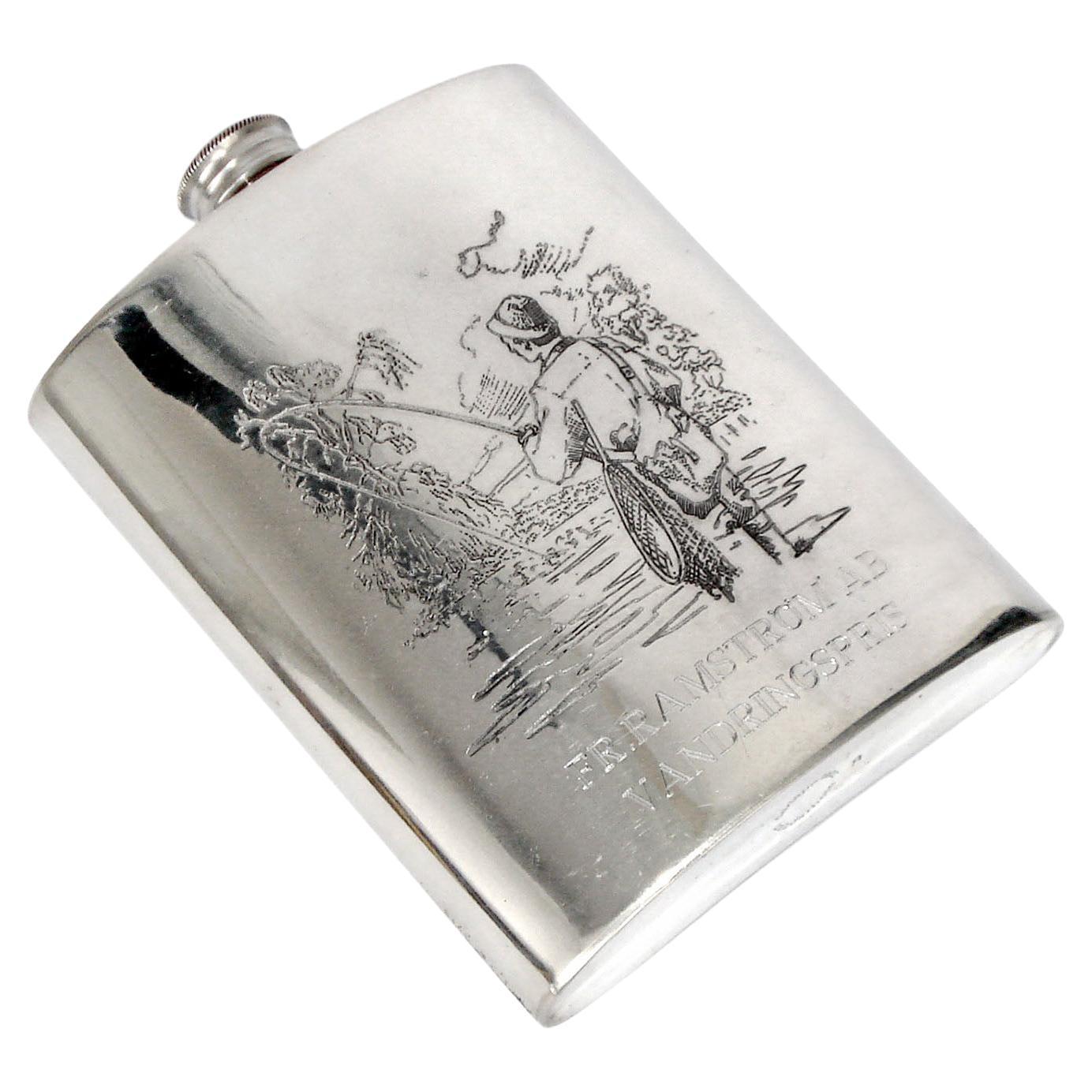 SADDLE HIP FLASK BOTTLE ONLY IN BRASS SOLID FREE P&P UK 
